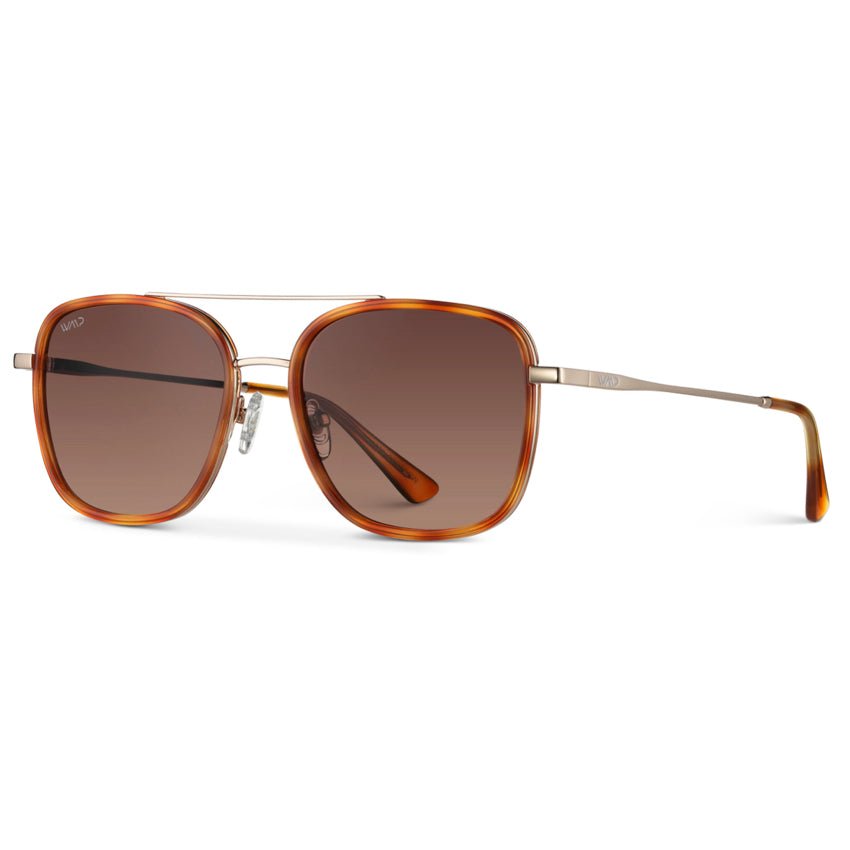 GIA Women's Square Oversized Aviator Sunglasses in Sunset Tortoise by WMP Eyewear - PUNCH Watch & Eyewear - WMP Eyewear