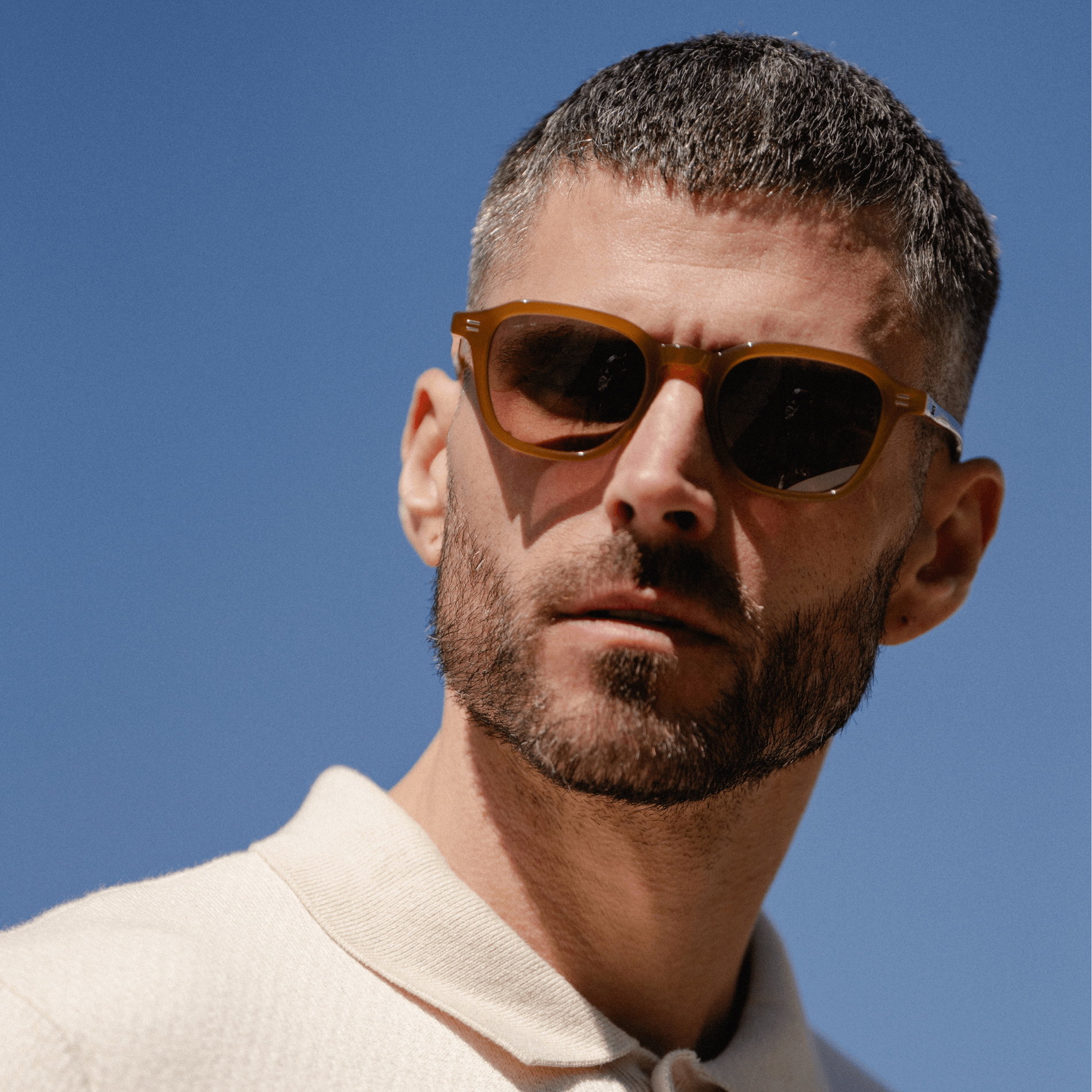 SILAS Polarized Square Sunglasses in Dune Brown by WMP Eyewear - PUNCH Watch & Eyewear - WMP Eyewear