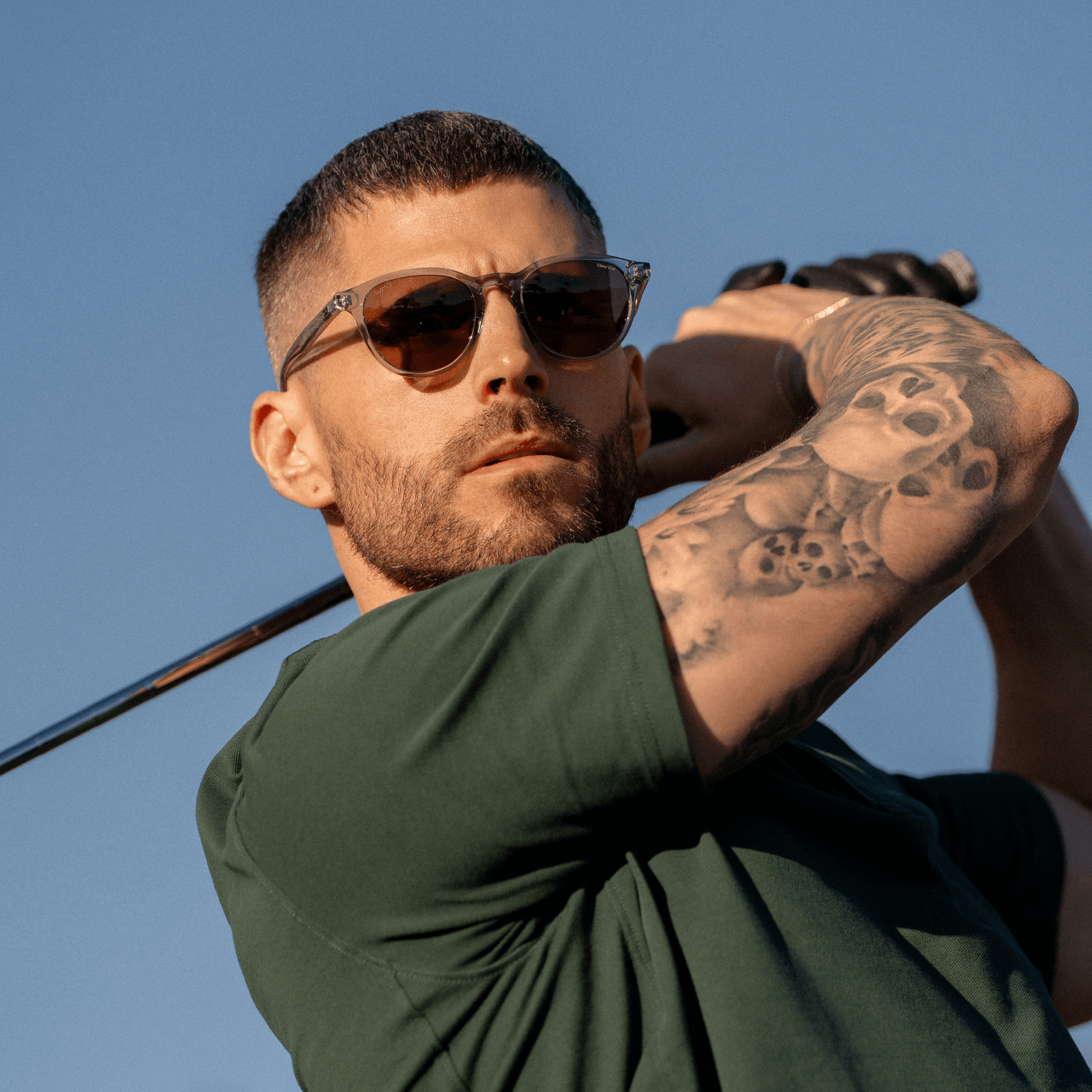 BIRDIE Men's Golf Special Edition Sunglasses in Denim Blue by WMP Eyewear - PUNCH Watch & Eyewear - WMP Eyewear