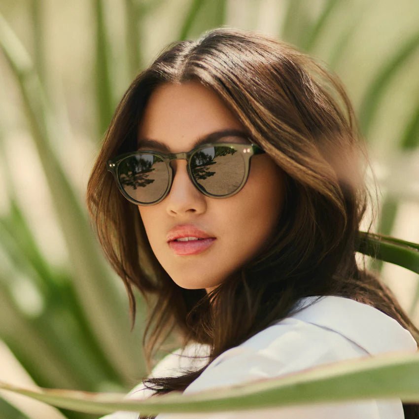TATE Retro Round Unisex Sunglasses in Emerald Green by WMP Eyewear - PUNCH Watch & Eyewear - WMP Eyewear