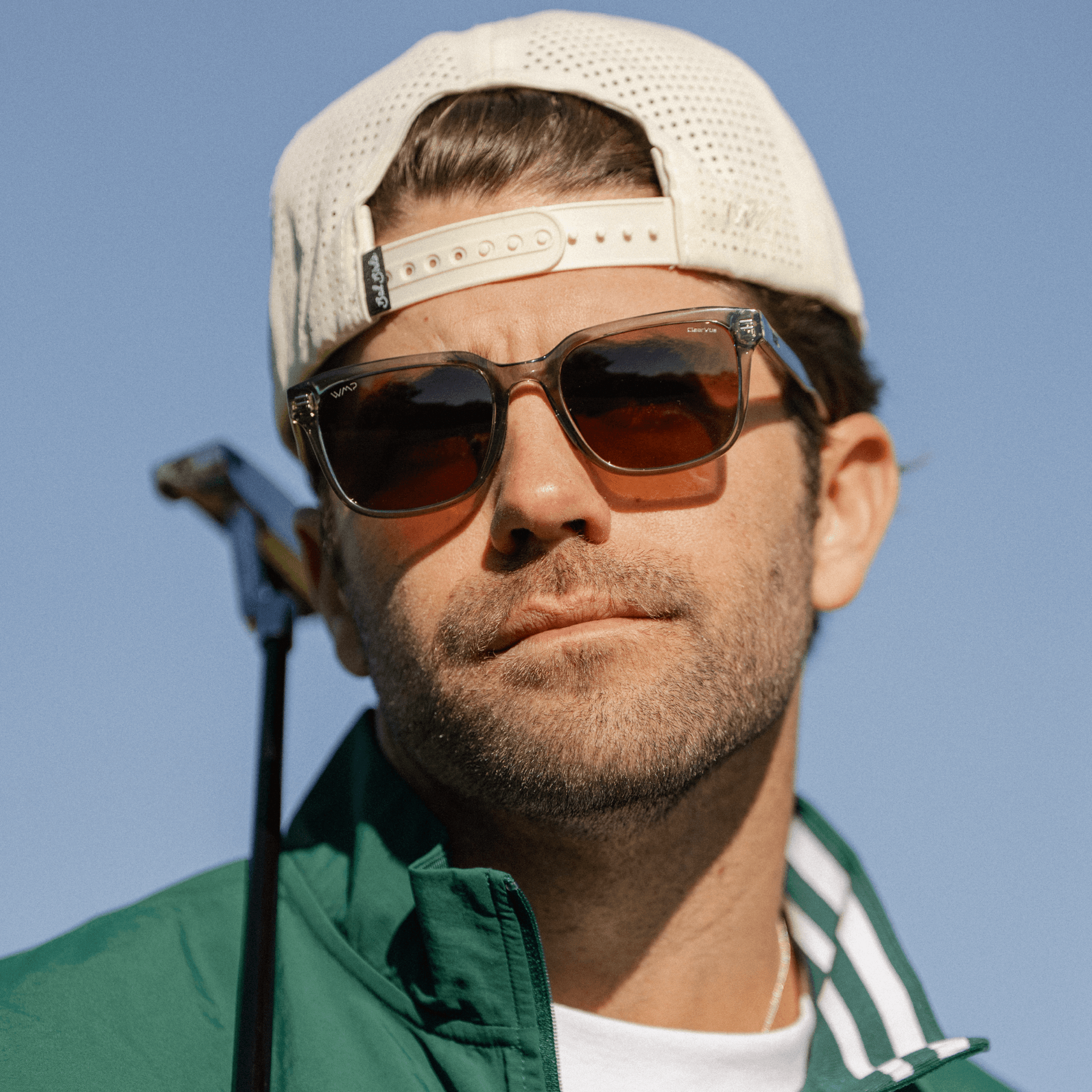 WOODS Men's Golf Special Edition Sunglasses in Crystal Agave by WMP Eyewear - PUNCH Watch & Eyewear - WMP Eyewear