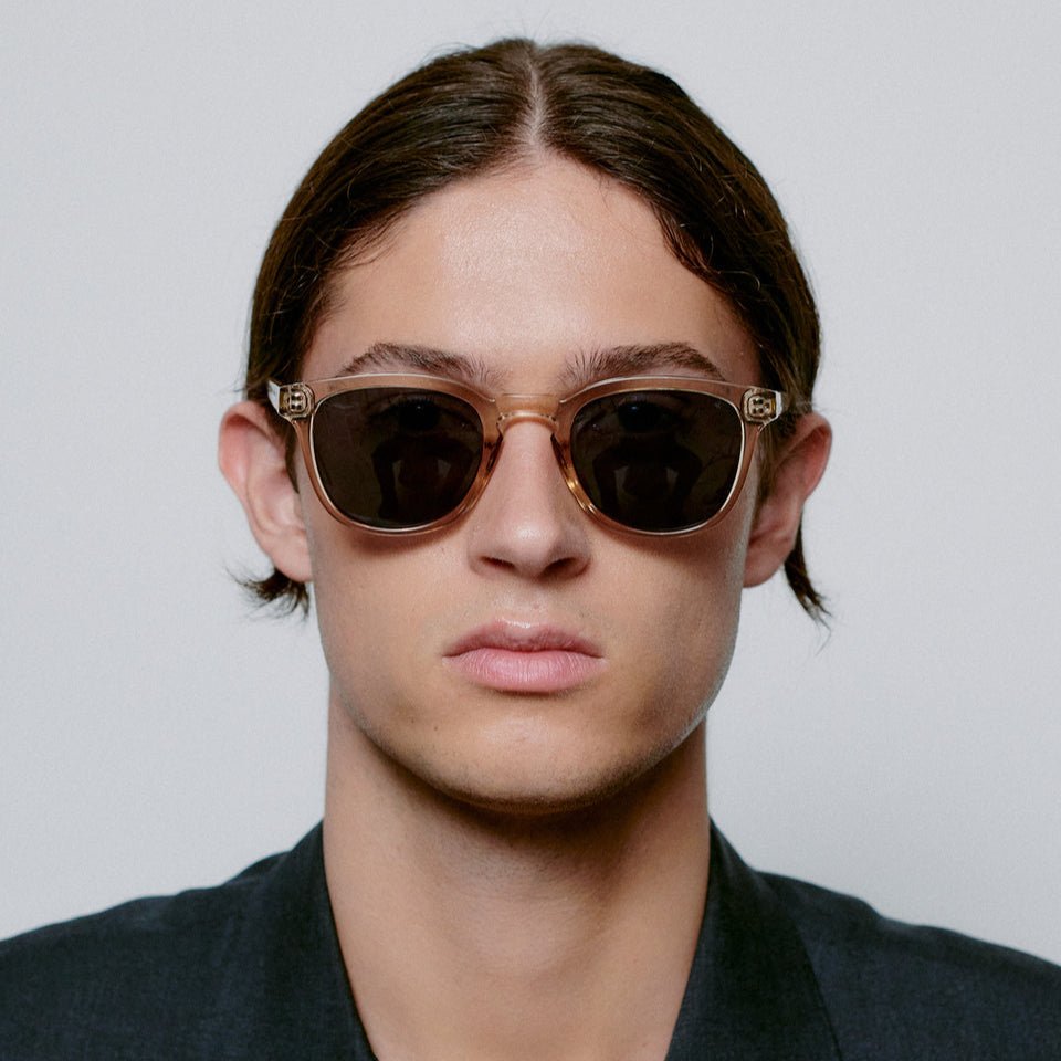 A.KJÆRBEDE (AKJAERBEDE) Bate Sunglasses | Champagne Square Frame - PUNCH Watch & Eyewear - A.KJÆRBEDE