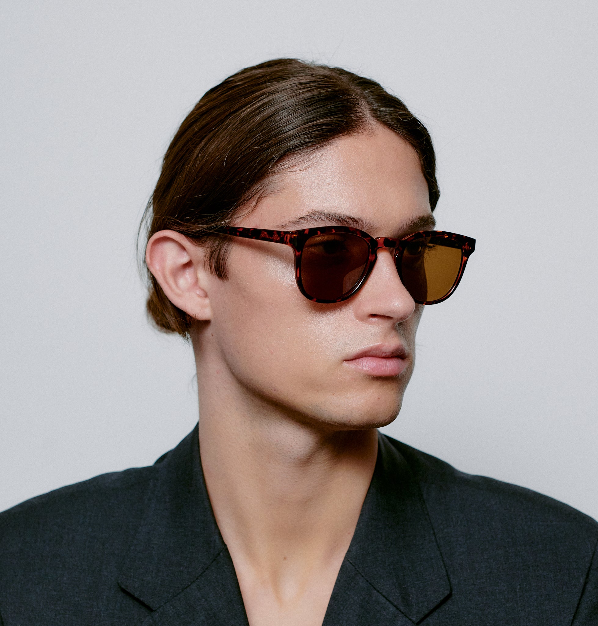 A.KJÆRBEDE (AKJAERBEDE) Bate Sunglasses | Demi Tortoise Square Frame - PUNCH Watch & Eyewear - A.KJÆRBEDE