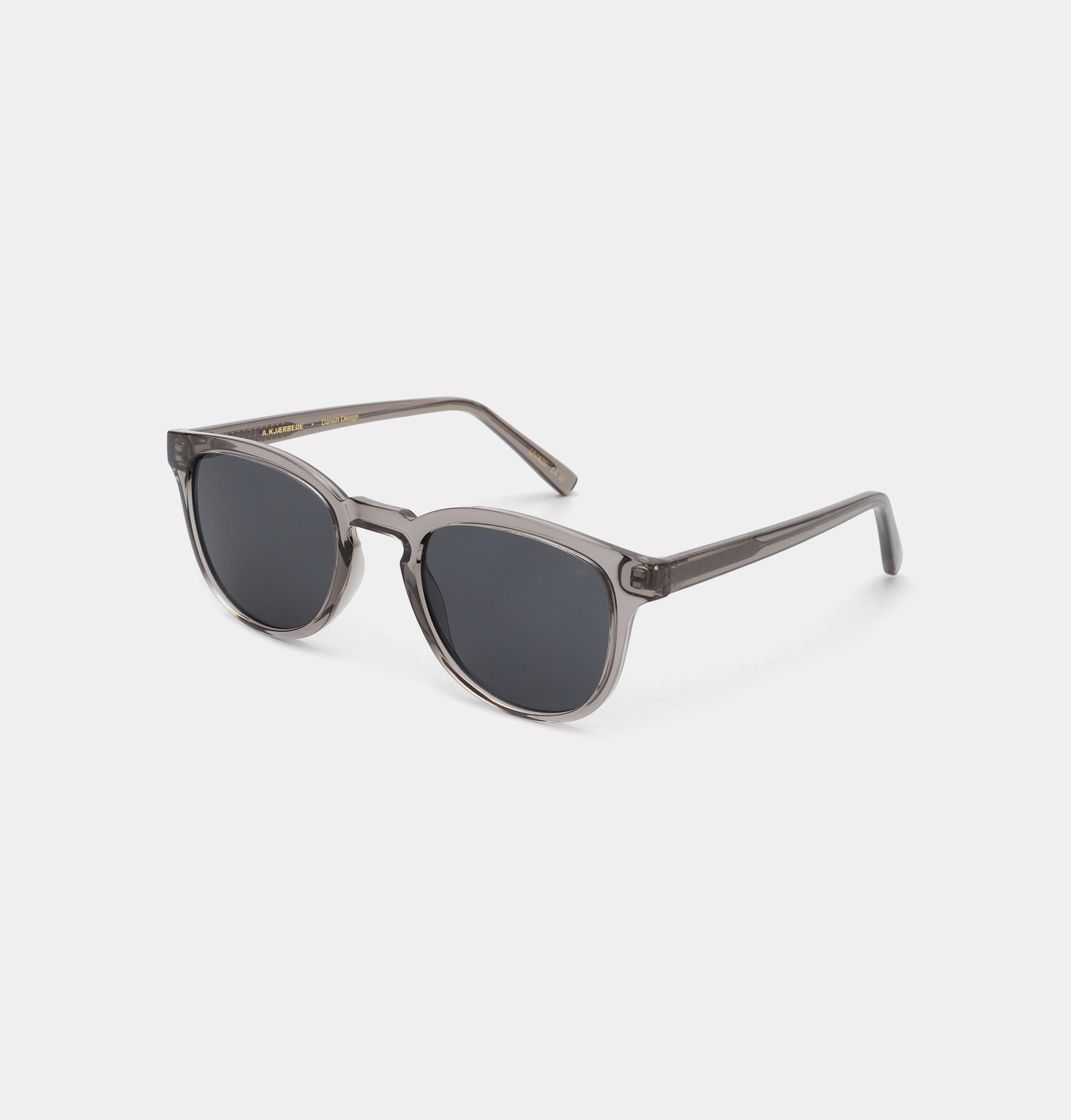 A.KJÆRBEDE (AKJAERBEDE) Bate Sunglasses | Grey Transparent Square Frame - PUNCH Watch & Eyewear - A.KJÆRBEDE