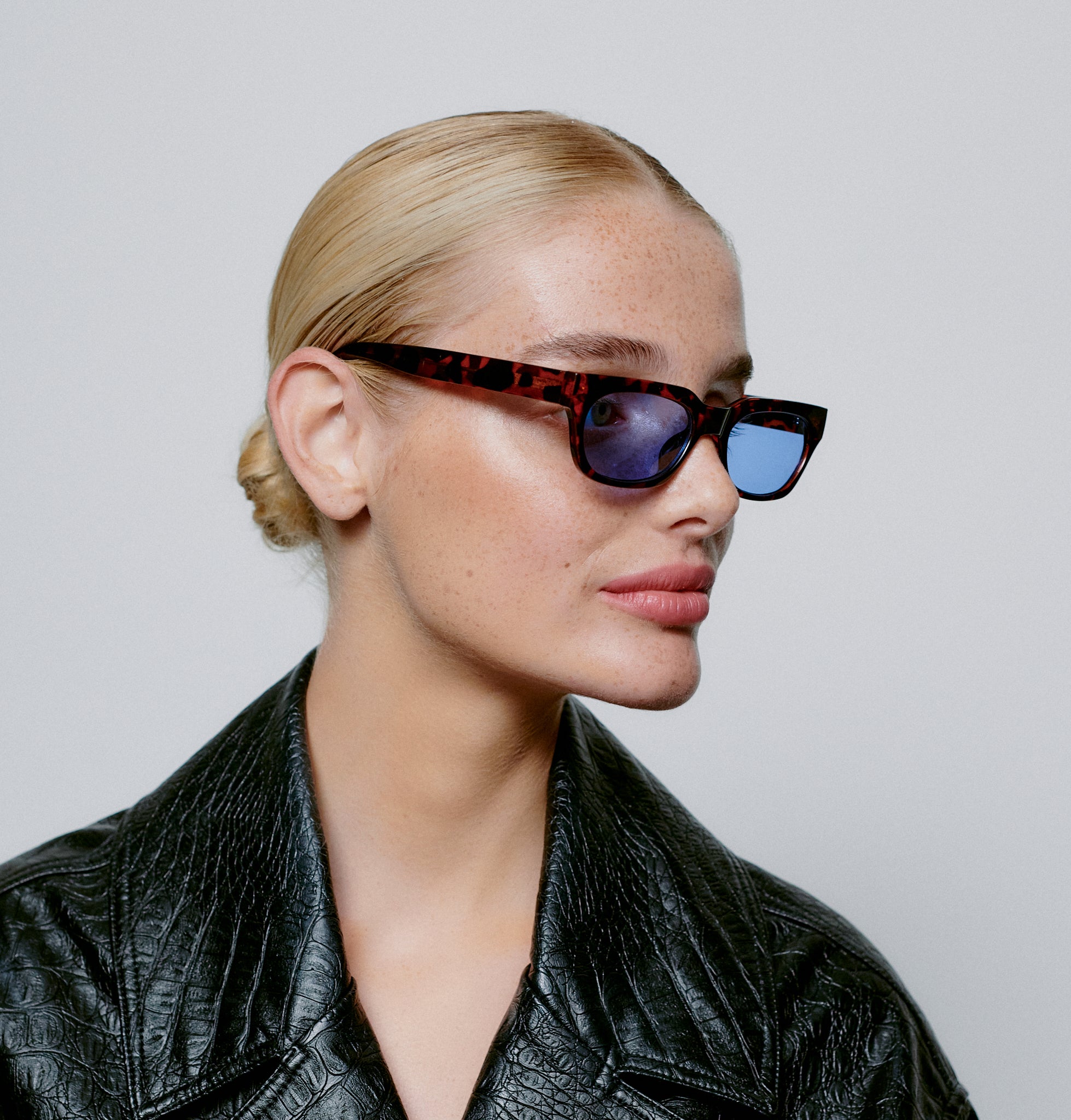 A.KJÆRBEDE BROR Sunglasses l Demi Tortoise, Blue Lens - PUNCH Watch & Eyewear - A.KJÆRBEDE