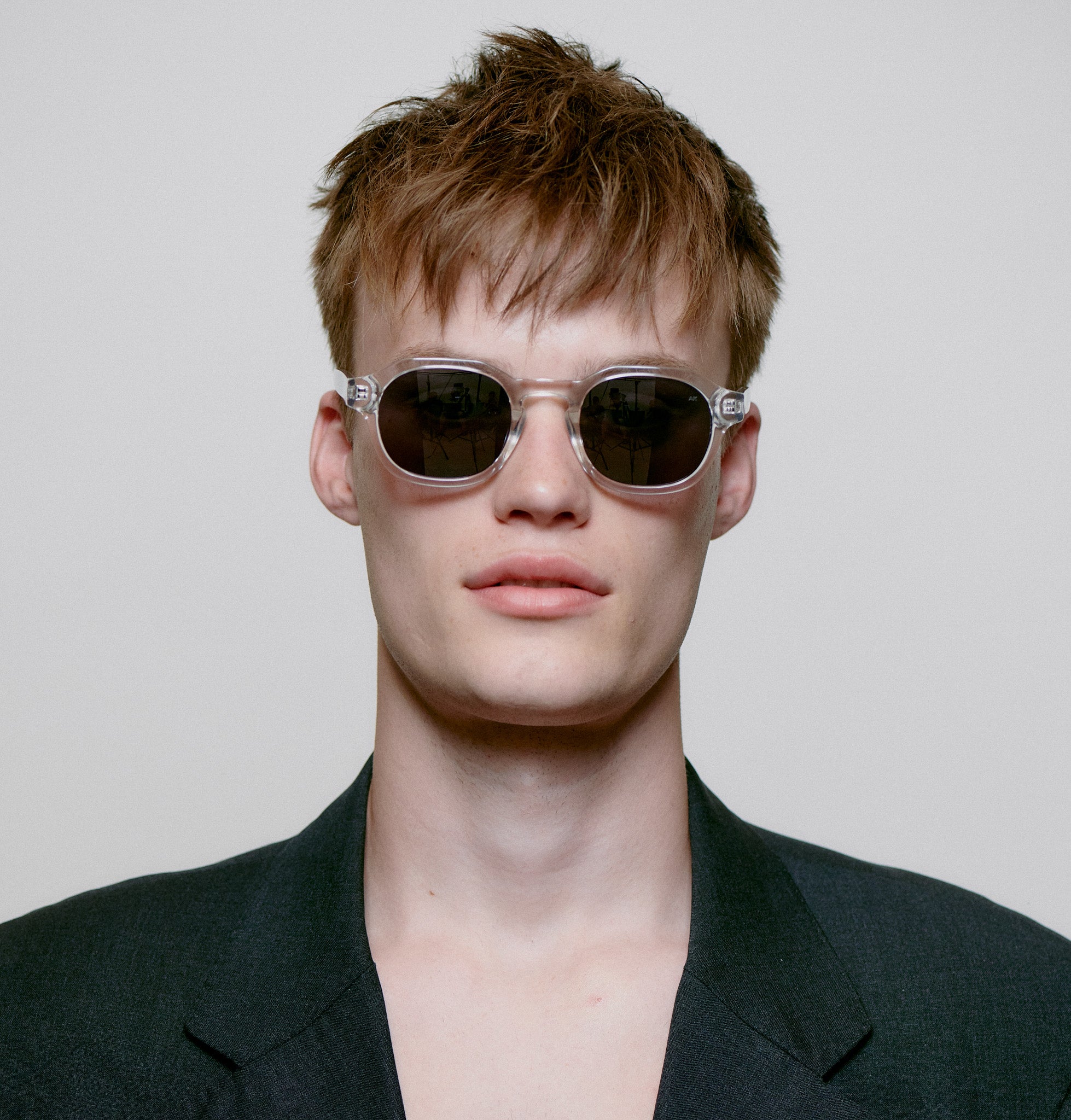 A.KJÆRBEDE (AKJAERBEDE) Zan Sunglasses | Crystal Frame, Grey Lens - PUNCH Watch & Eyewear - A.KJÆRBEDE