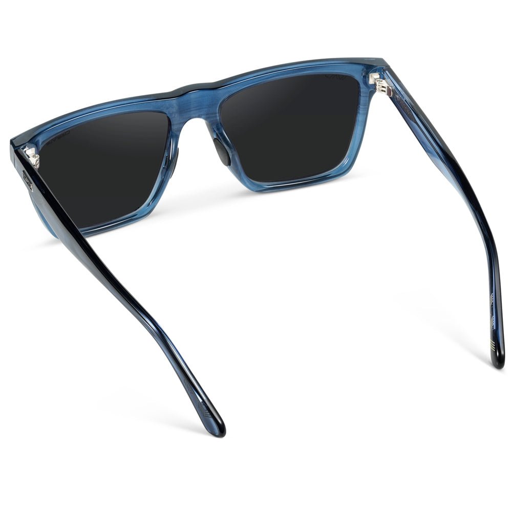 ACE Square Men's Golf Sunglasses in Indigo Blue Grain by WMP Eyewear - PUNCH Watch & Eyewear - WMP Eyewear