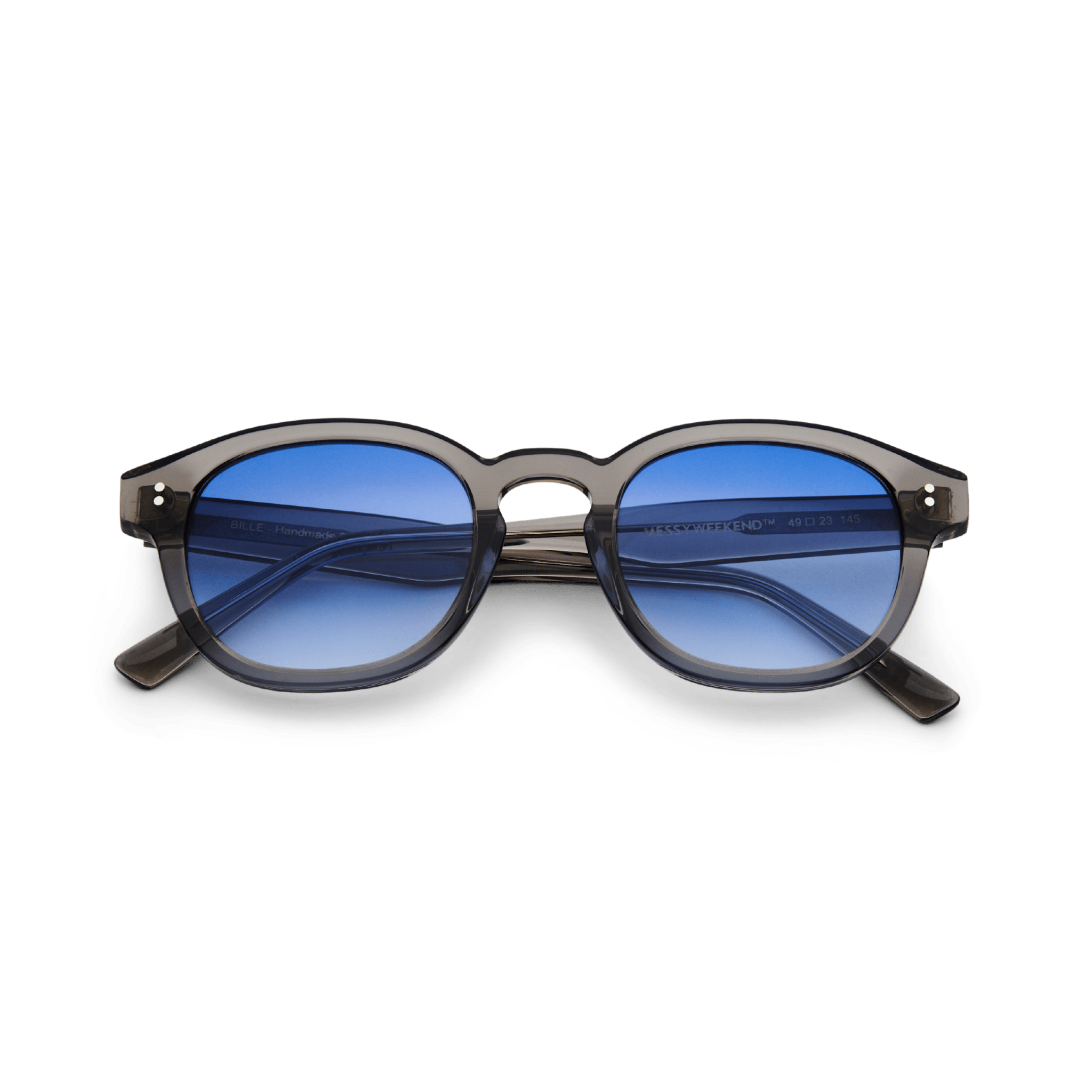 BILLE Grey Crystal Blue Sunglasses by Messy Weekend - PUNCH Watch & Eyewear - MESSY WEEKEND