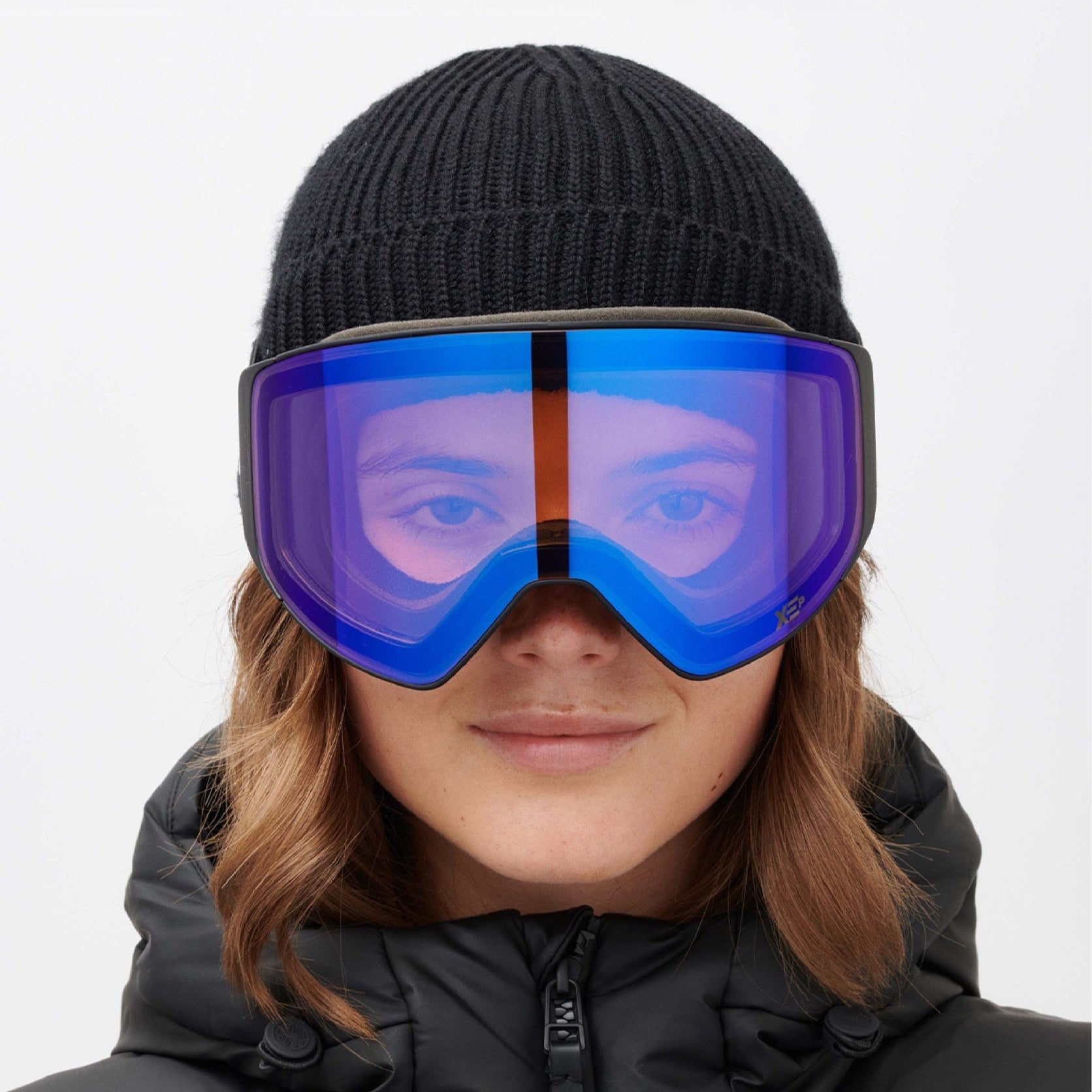 Messy Weekend Ski Goggles, CLEAR XEP, Dual Layered UV400, Black & Blue - PUNCH Watch & Eyewear - MESSY WEEKEND