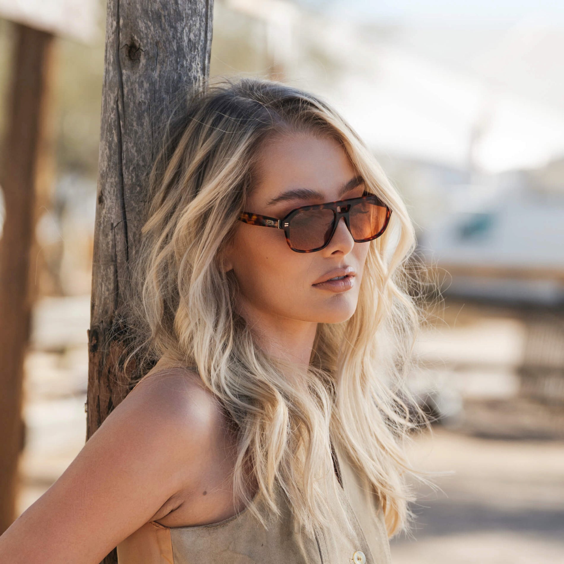 EMBER Women's Aviator Sunglasses in Ruby Tortoise by WMP Eyewear - PUNCH Watch & Eyewear - WMP Eyewear