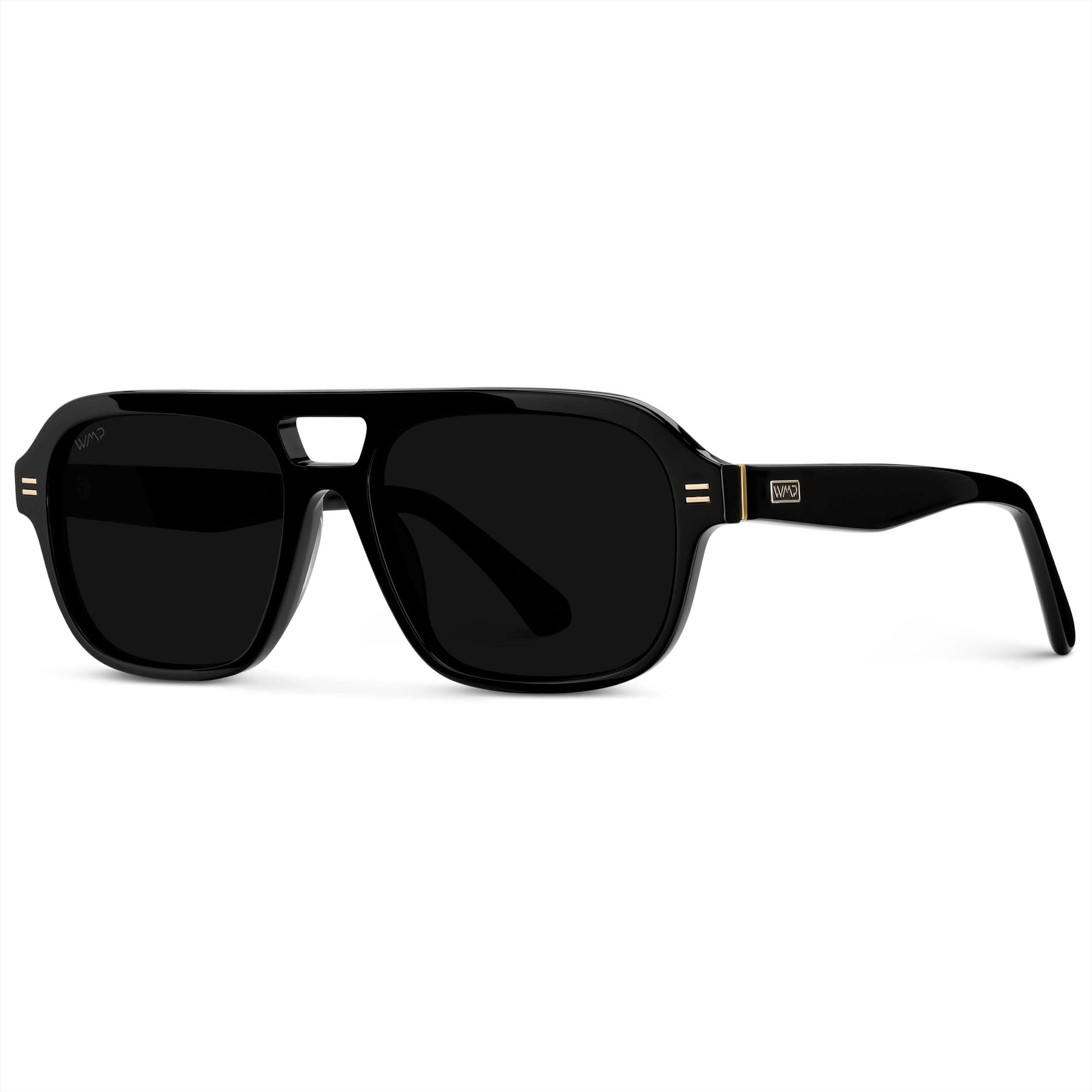 EMBER Women's Aviator Sunglasses in Triple Black by WMP Eyewear - PUNCH Watch & Eyewear - WMP Eyewear