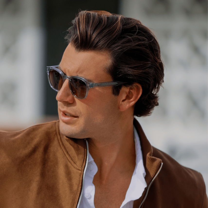 FELIX Mid - Century Polarized Unisex Sunglasses in Denim Blue by WMP Eyewear - PUNCH Watch & Eyewear - WMP Eyewear