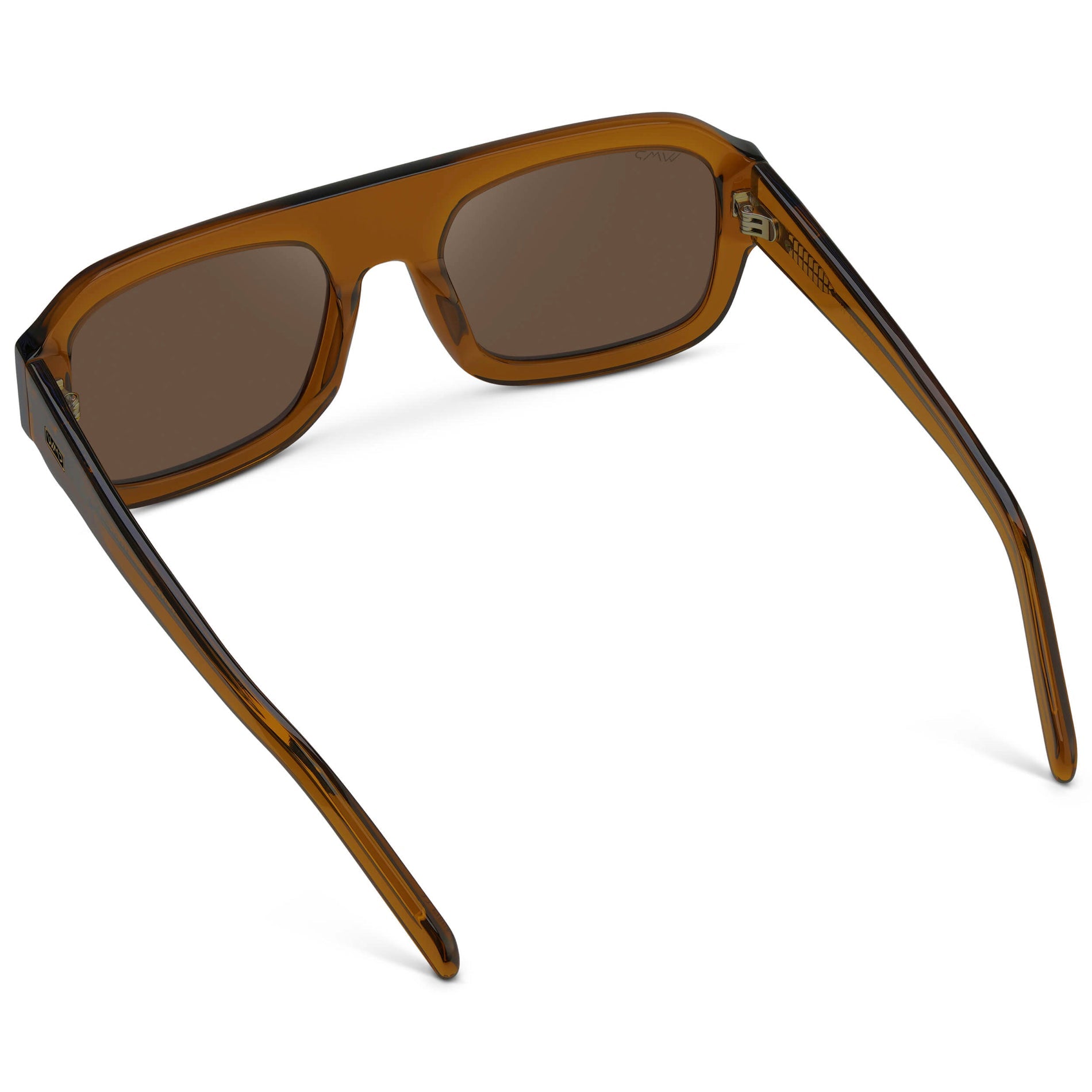 HARLEE Women's Oversized Rectangular Aviator in Caramel Brown by WMP Eyewear - PUNCH Watch & Eyewear - WMP Eyewear