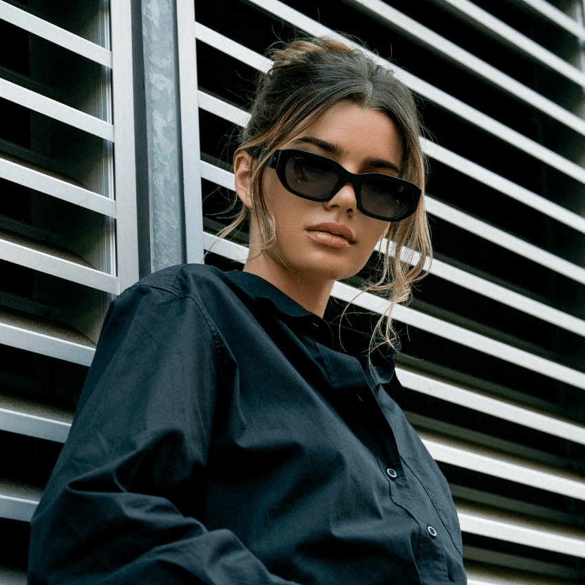 LONDON Women's Cat - Eye Sunglasses Retro Thick Frame in Black by WMP Eyewear - PUNCH Watch & Eyewear - WMP Eyewear