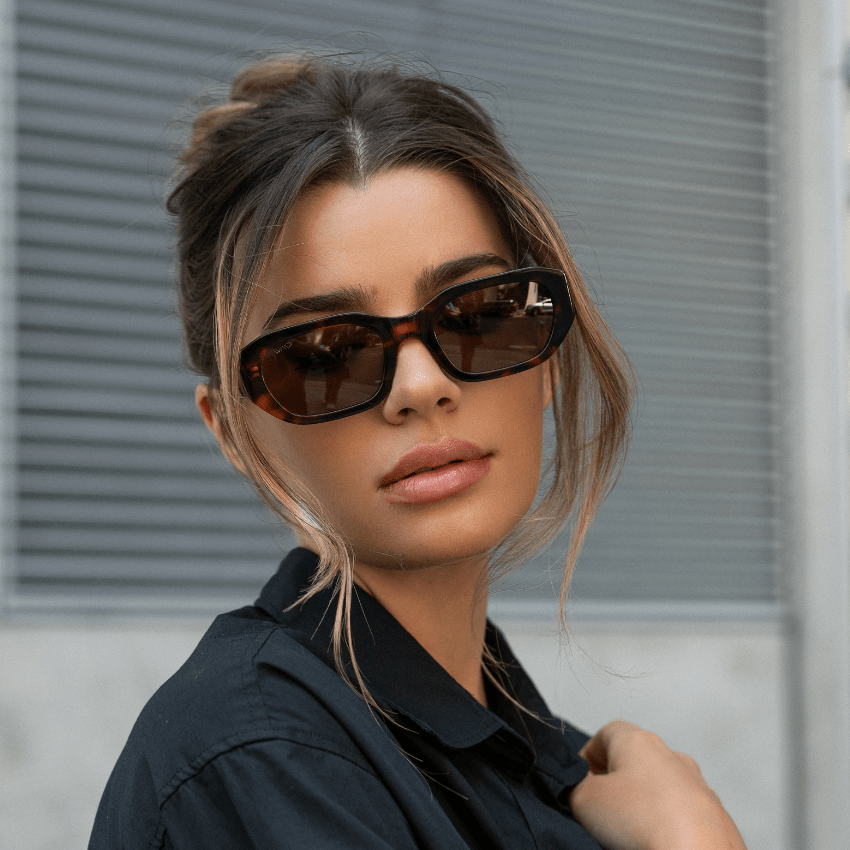 LONDON Women's Cat - Eye Sunglasses Retro Thick Frame in Tortoise by WMP Eyewear - PUNCH Watch & Eyewear - WMP Eyewear