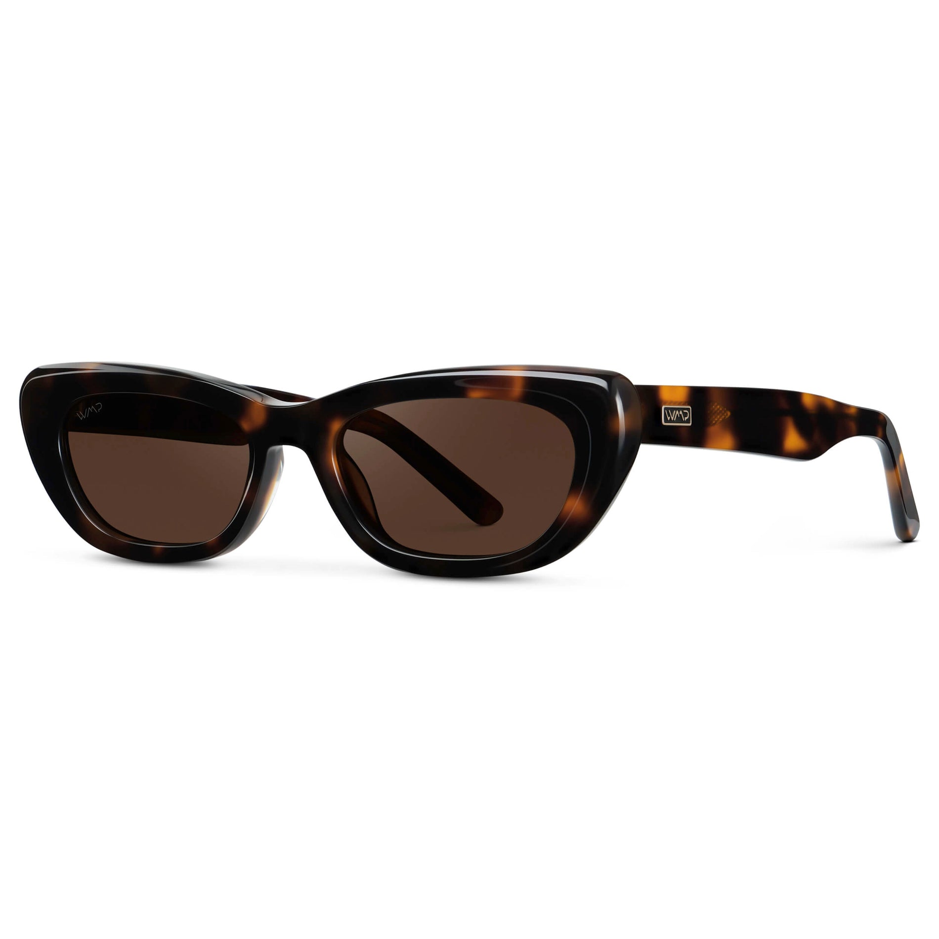 QUINN Women's Narrow Cat - Eye Sunglasses in Brown Tortoise by WMP Eyewear - PUNCH Watch & Eyewear - WMP Eyewear