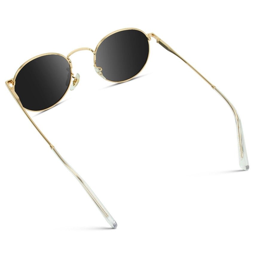 NEVADA Unisex Vintage Retro Sunglasses in Gold, Black Lens by WMP Eyewear - PUNCH Watch & Eyewear - WMP Eyewear