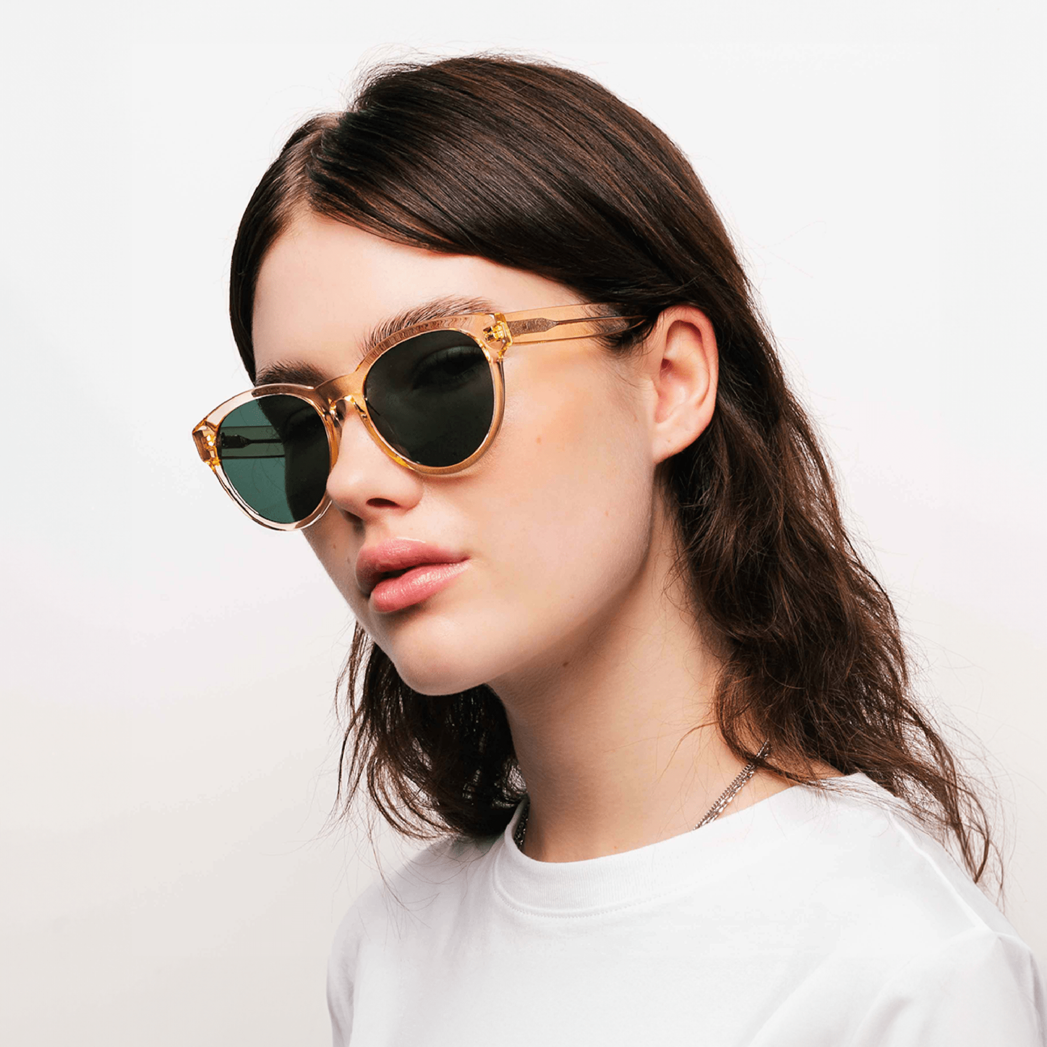 RITA Champagne Green Sunglasses by Messy Weekend - PUNCH Watch & Eyewear - MESSY WEEKEND