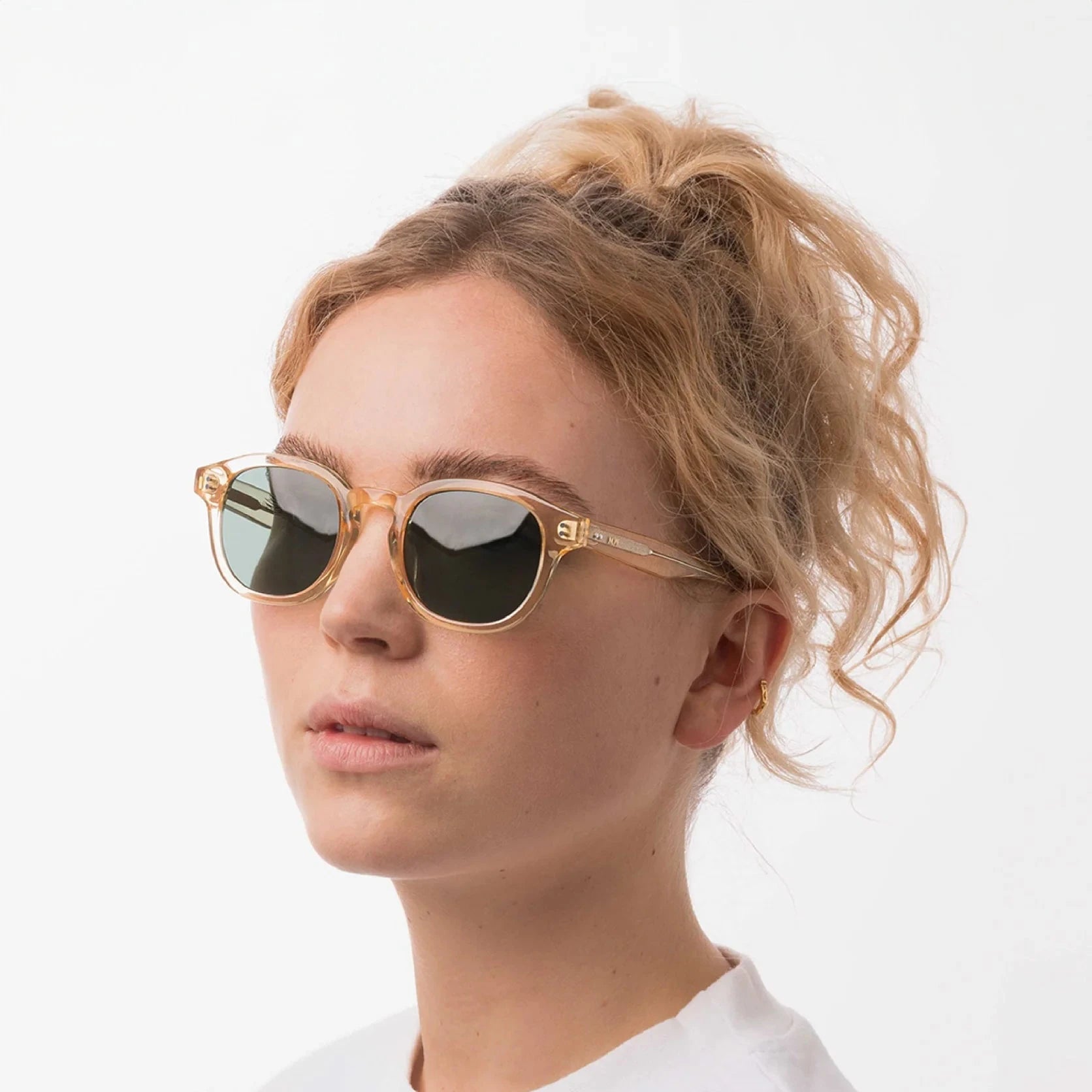 BILLE Champagne Green Sunglasses by Messy Weekend - PUNCH Watch & Eyewear - MESSY WEEKEND
