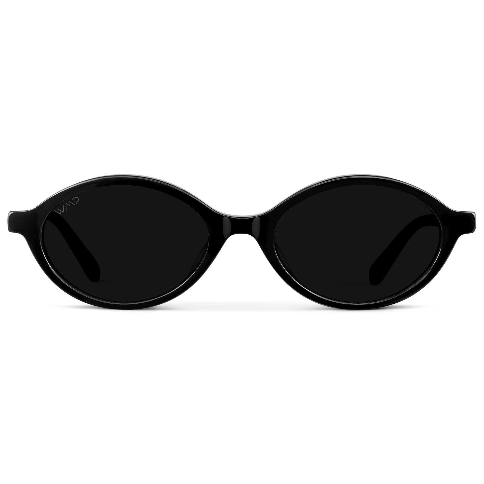 SELENE Vintage Oval Women's Sunglasses in Black by WMP Eyewear - PUNCH Watch & Eyewear - WMP Eyewear