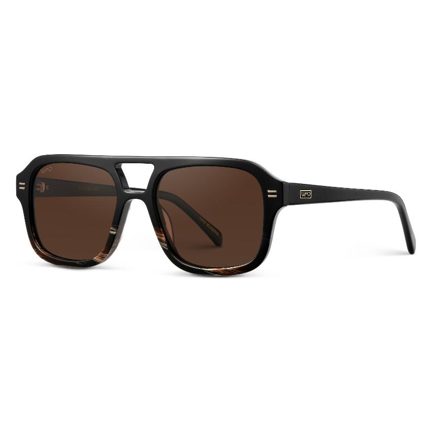 SYDNEY Oversized Retro Aviator Women's Sunglasses in Black Mineral by WMP Eyewear - PUNCH Watch & Eyewear - WMP Eyewear