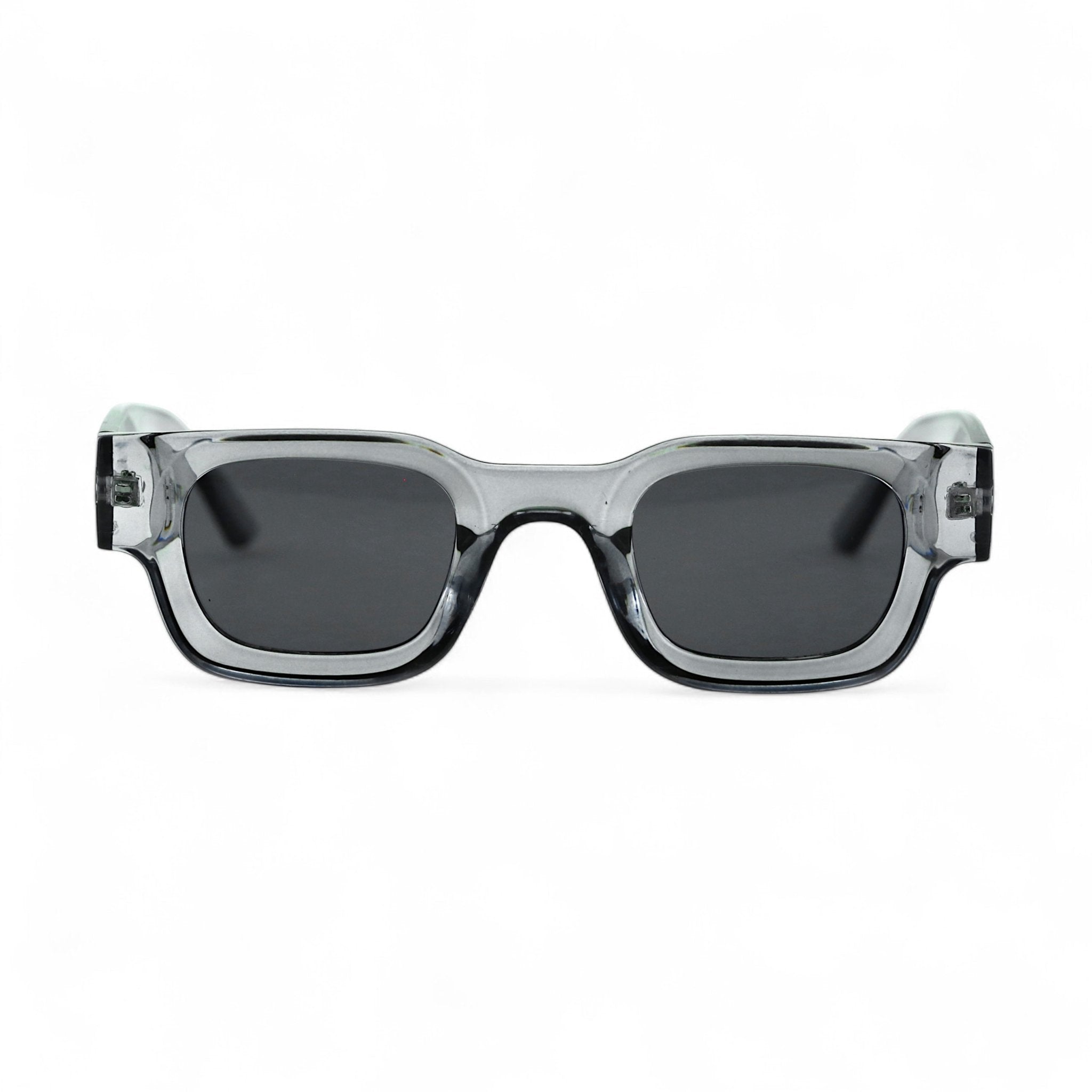 SORA, Essentials Rectangular Modern Sunglasses, Unisex, Grey Crystal by TrueVivid Eyewear - PUNCH Watch & Eyewear - TRUEVIVID