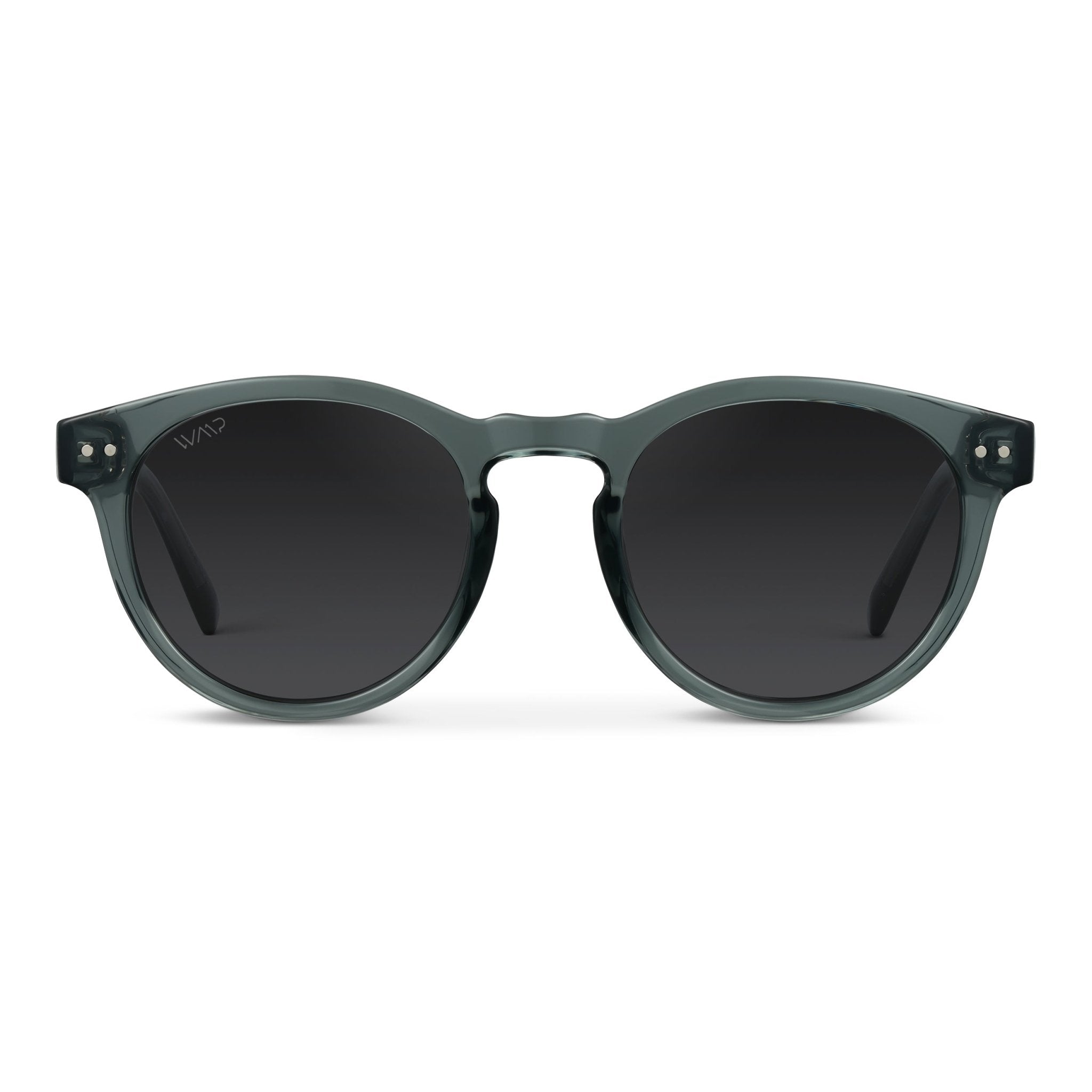 TATE Retro Round Unisex Sunglasses in Crystal Blue by WMP Eyewear - PUNCH Watch & Eyewear - WMP Eyewear