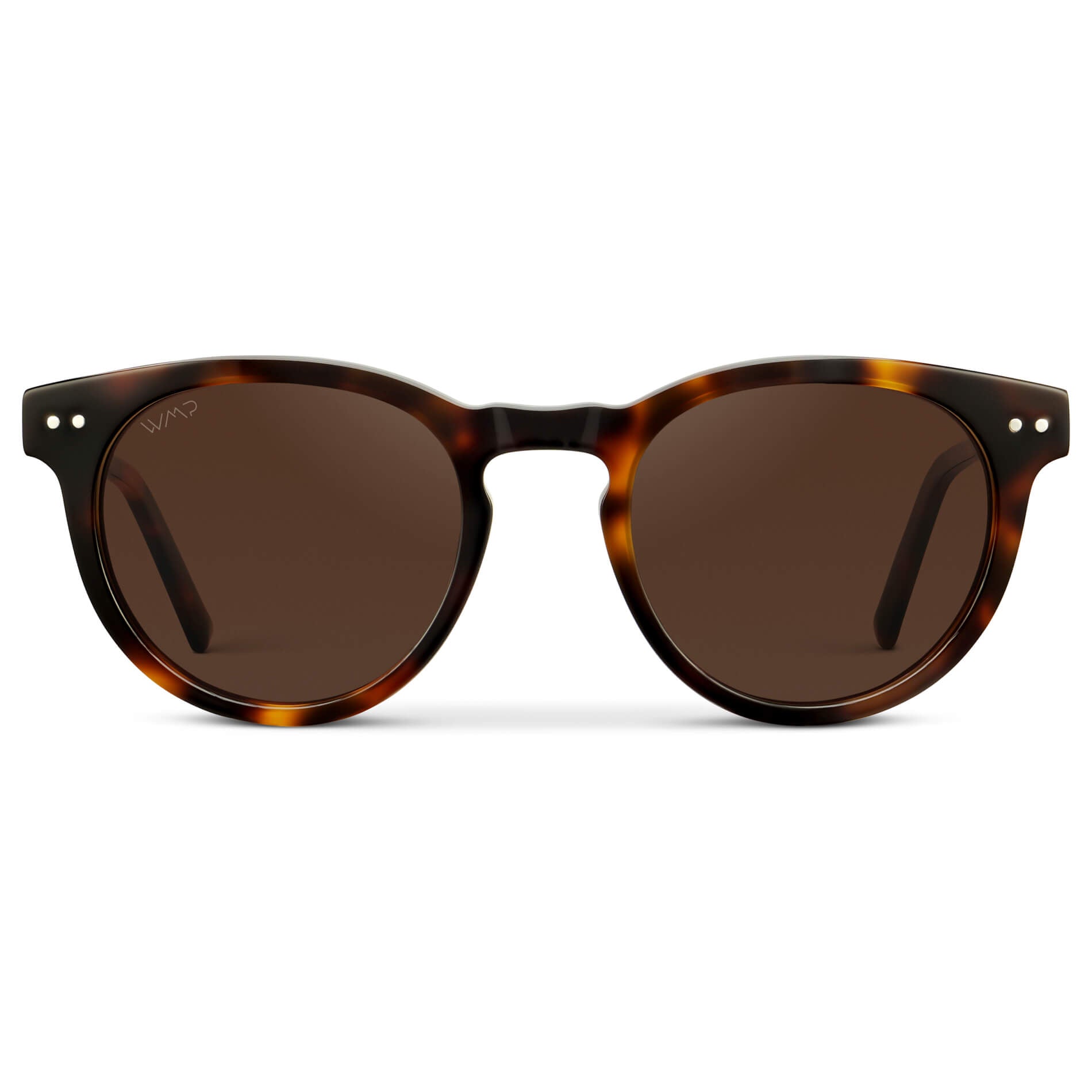 TATE Retro Round Unisex Sunglasses in Brown Tortoise by WMP Eyewear - PUNCH Watch & Eyewear - WMP Eyewear