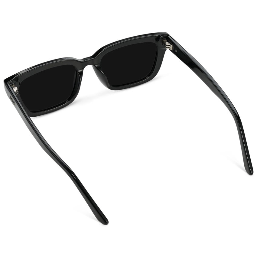 VIVIAN Slim Rectangular Women's Sunglasses in Triple Black by WMP Eyewear - PUNCH Watch & Eyewear - WMP Eyewear