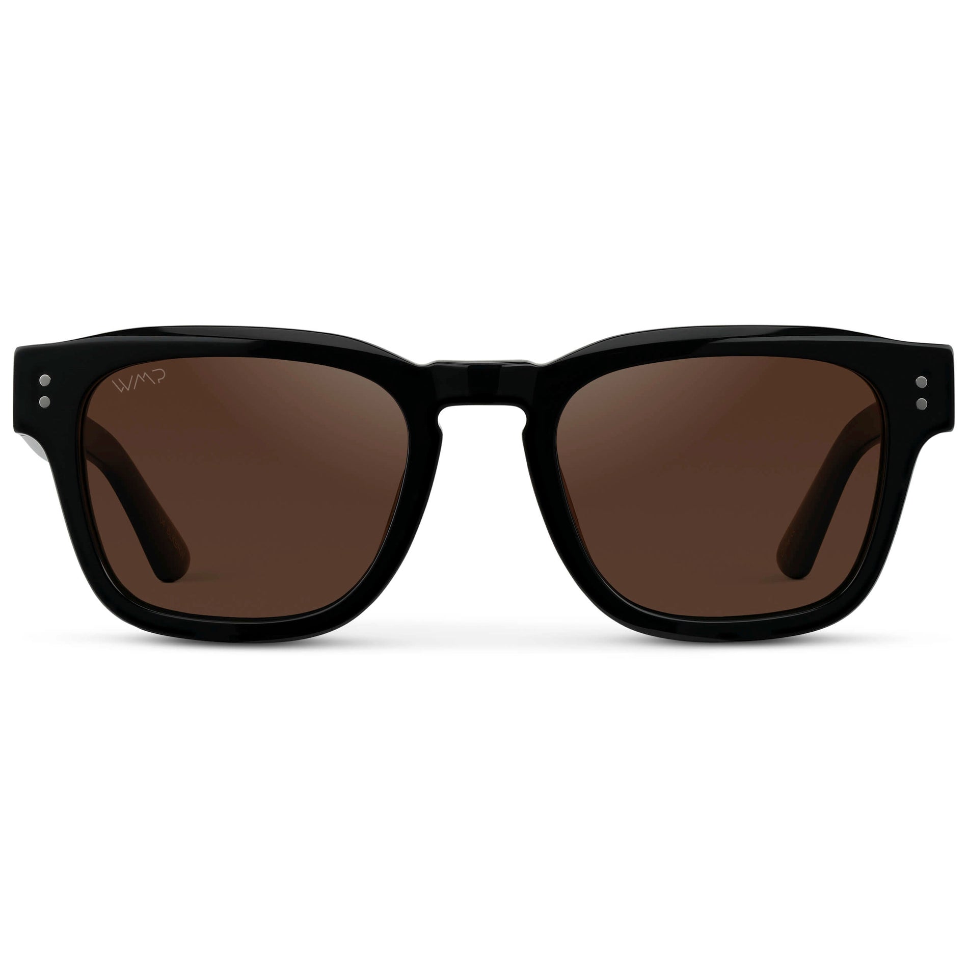 WAYNE Men's Bold Rectangular Sunglasses in Black by WMP Eyewear - PUNCH Watch & Eyewear - WMP Eyewear