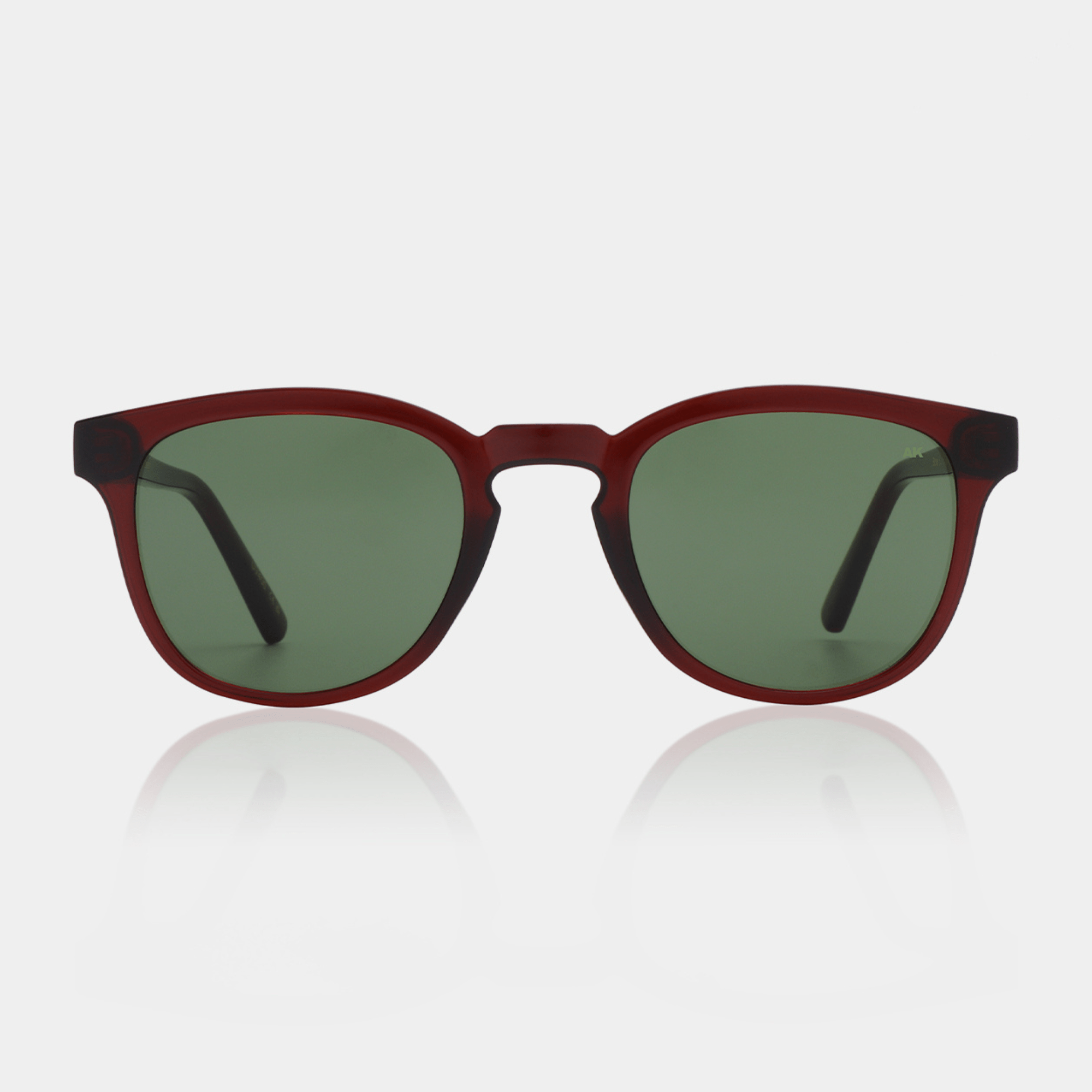 A.KJÆRBEDE (AKJAERBEDE) Bate Sunglasses | Brown, Red Square Frame - PUNCH Watch & Eyewear - A.KJÆRBEDE