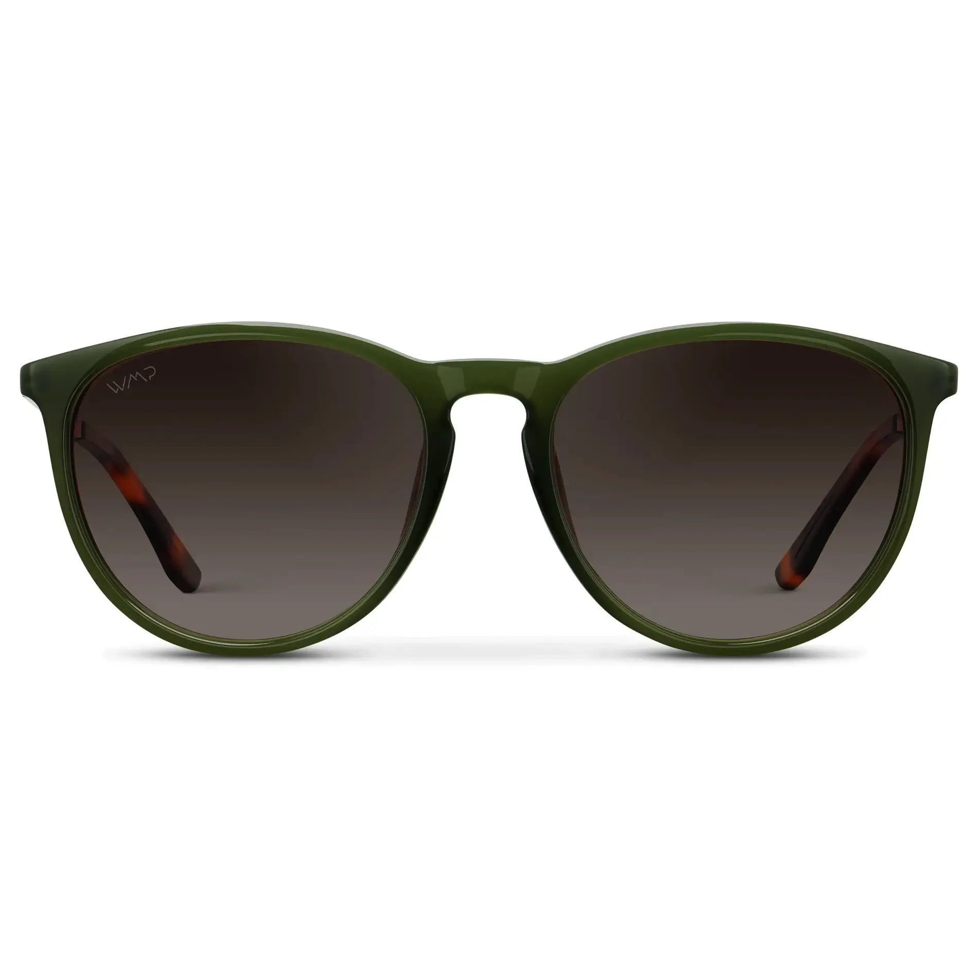 DREW Round Polarised Women's Sunglasses in Oliver Green/Gold by WMP Eyewear - PUNCH Watch & Eyewear - WMP Eyewear
