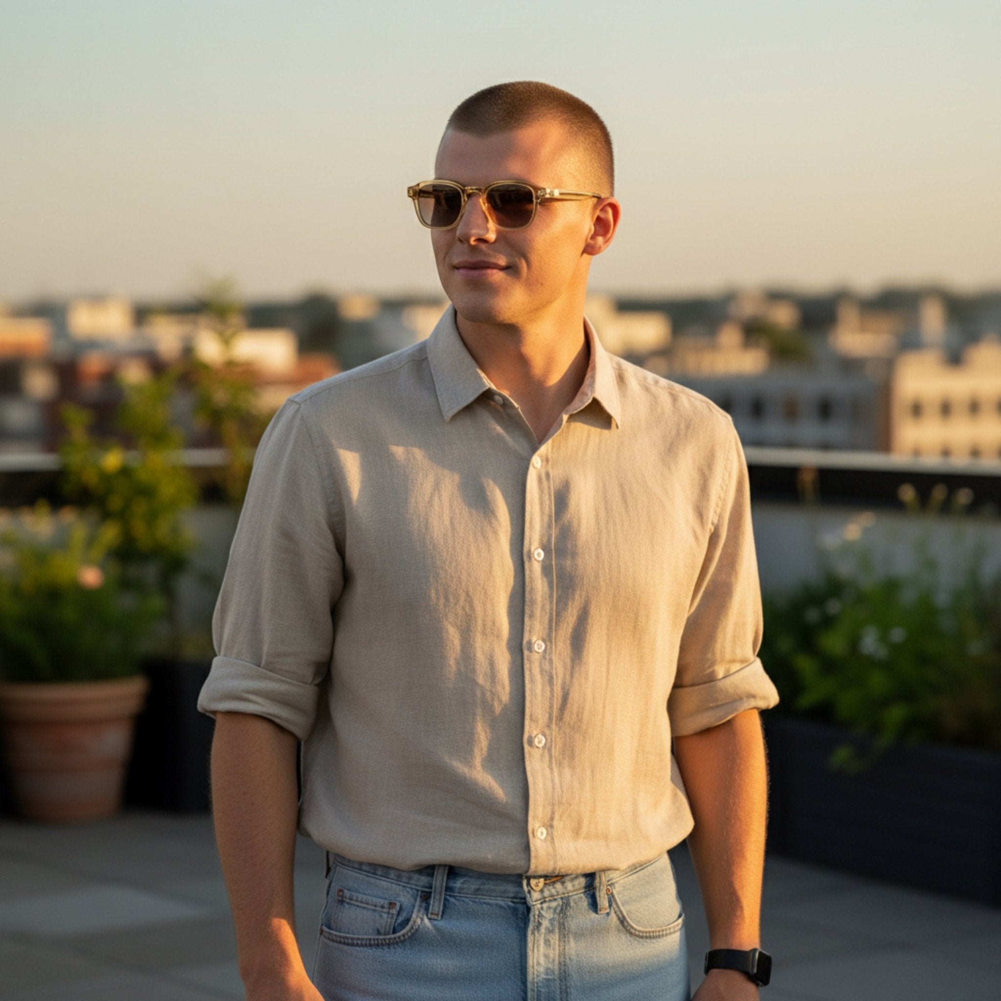 NEVA Polarised Sunglasses, Unisex, Crystal Brown, Brown Gradient by TrueVivid - PUNCH Watch & Eyewear - TRUEVIVID