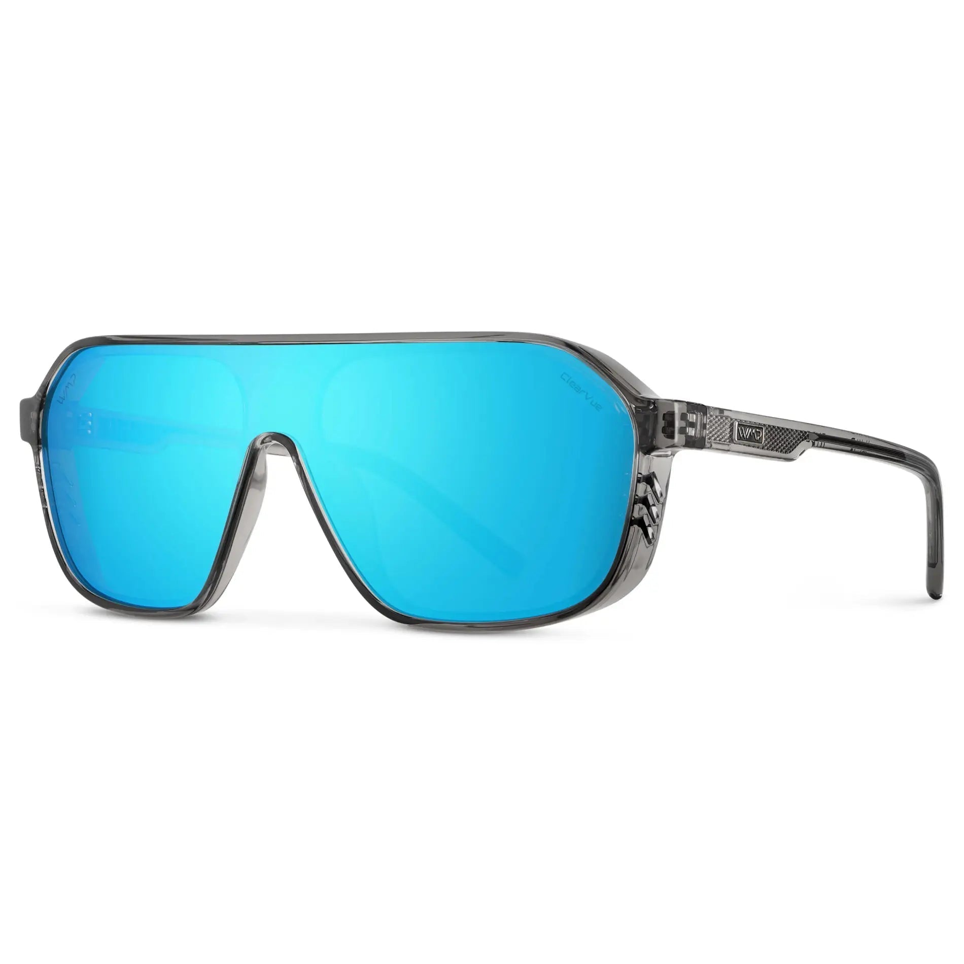 RYDER Shield Sports Polarised Sunglasses, Grey Mirror Blue Lens by WMP Eyewear - PUNCH Watch & Eyewear - WMP Eyewear