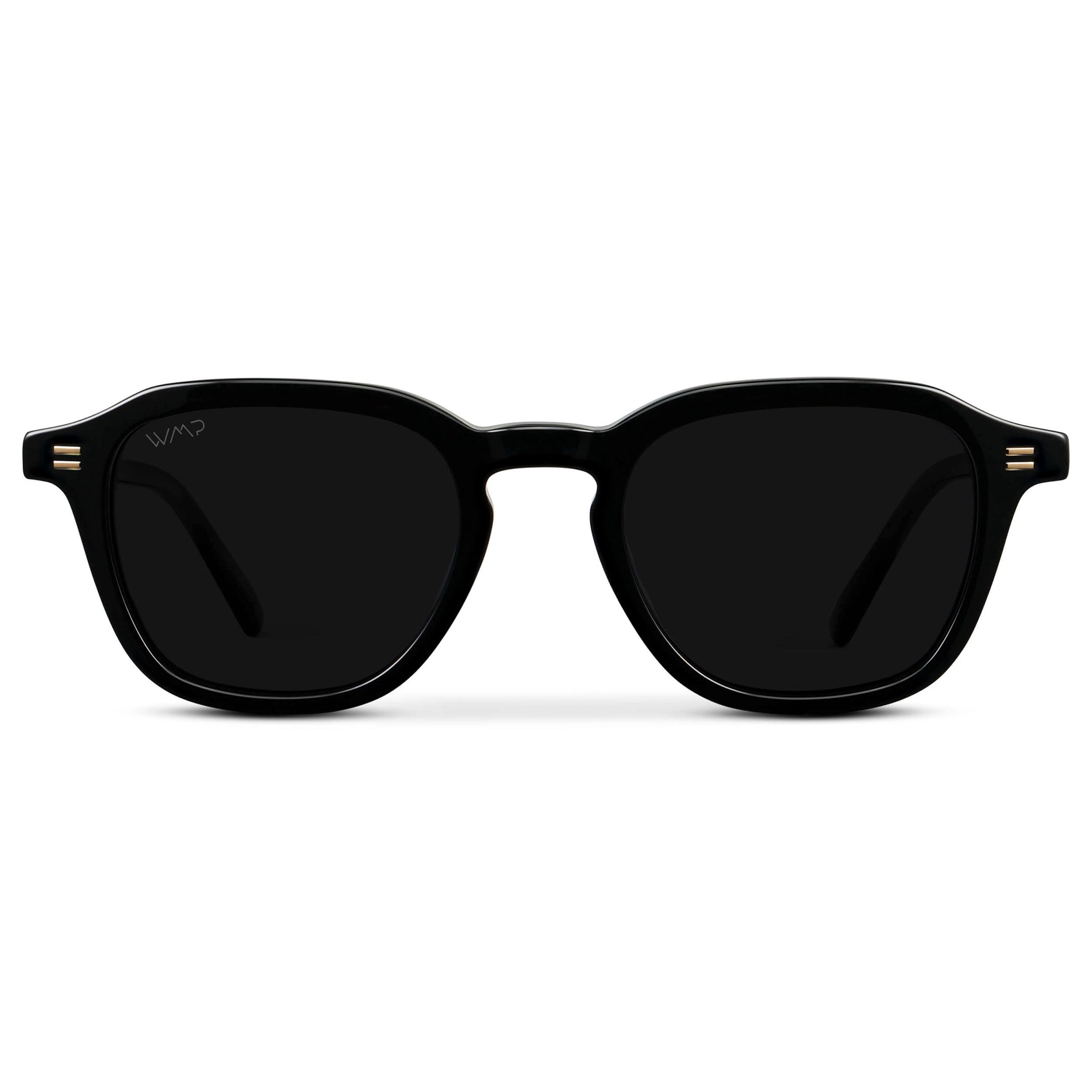 SILAS Polarised Square Sunglasses in Triple Black by WMP Eyewear - PUNCH Watch & Eyewear - WMP Eyewear