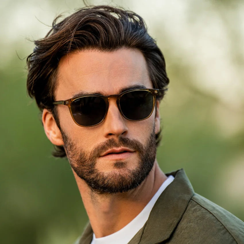 WMP Eyewear Nick green sunglasses, popular bestseller shades offering modern fashion style