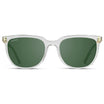 ABNER Unisex Polarized Sunglasses in Glossy Clear Crystal by WMP Eyewear - Punch Watch Design 