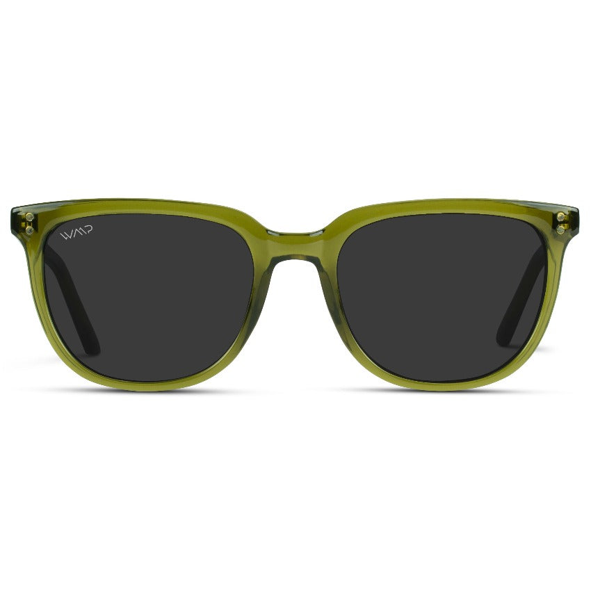 ABNER Unisex Polarized Sunglasses in Saguaro Green by WMP Eyewear - Punch Watch Design 