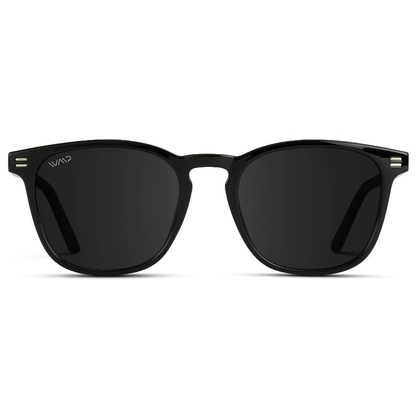 NICK Polarized Men's l Women's Sunglasses in Black by WMP Eyewear - Punch Watch Design 