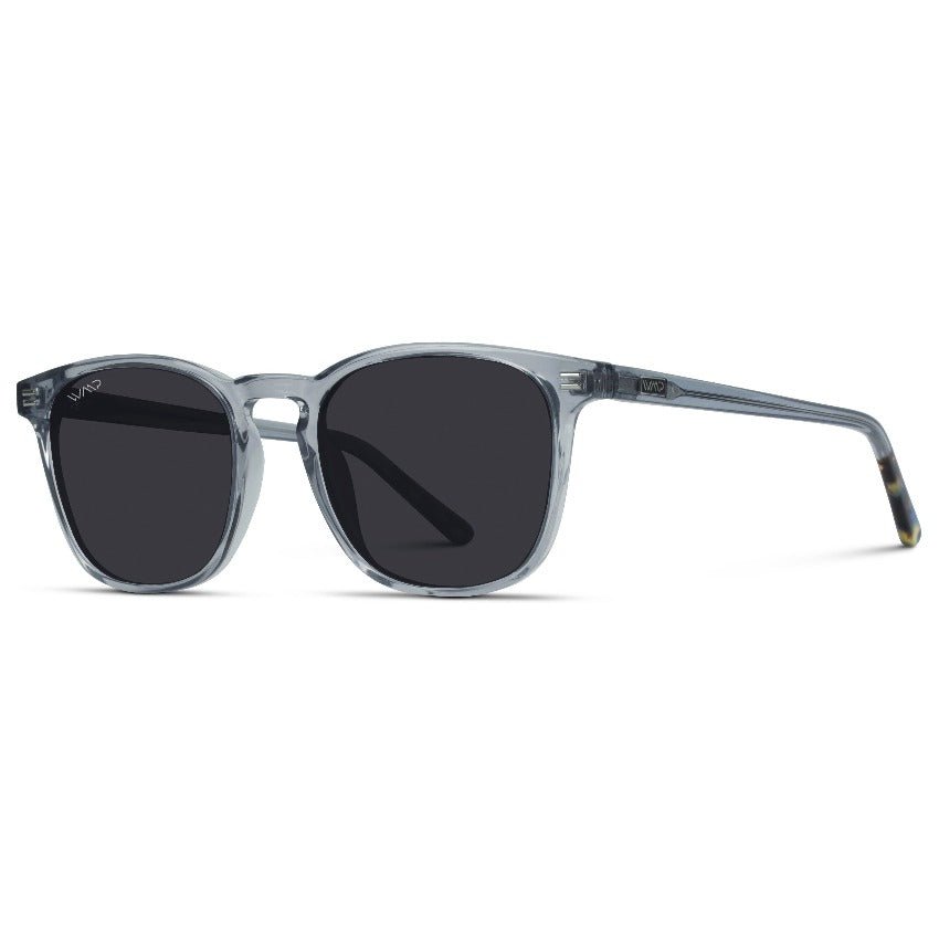 NICK Polarized Men's l Women's Sunglasses in Crystal Grey by WMP Eyewear - PUNCH Watch & Eyewear - WMP Eyewear