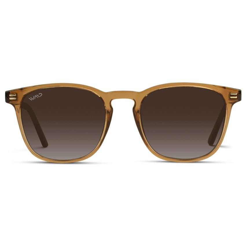 NICK Polarized Men's l Women's Sunglasses in Crystal Brown by WMP Eyewear - PUNCH Watch & Eyewear - WMP Eyewear