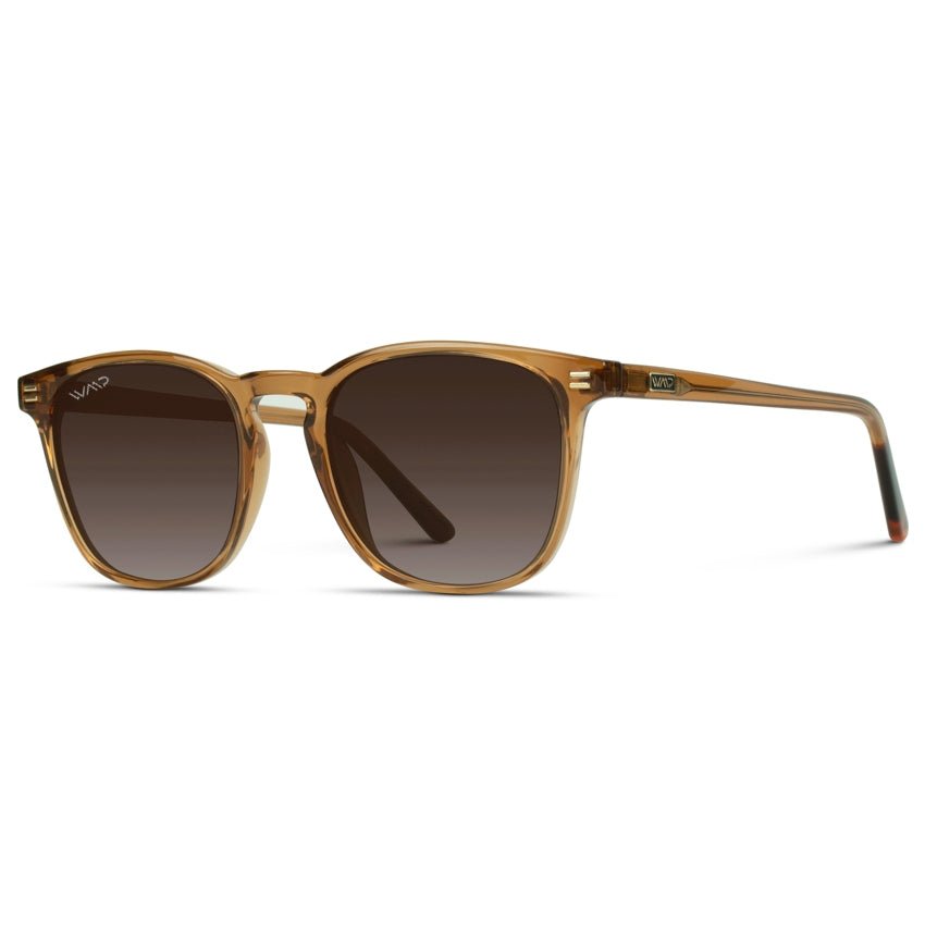 NICK Polarized Men's l Women's Sunglasses in Crystal Brown by WMP Eyewear - PUNCH Watch & Eyewear - WMP Eyewear