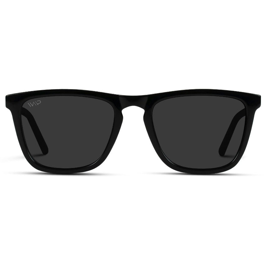 WESLEY Polarized Men's Sunglasses in Black by WMP Eyewear - Punch Watch Design 