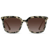 MADISON Oversized Women's Sunglasses in Beige Tortoise by WMP Eyewear