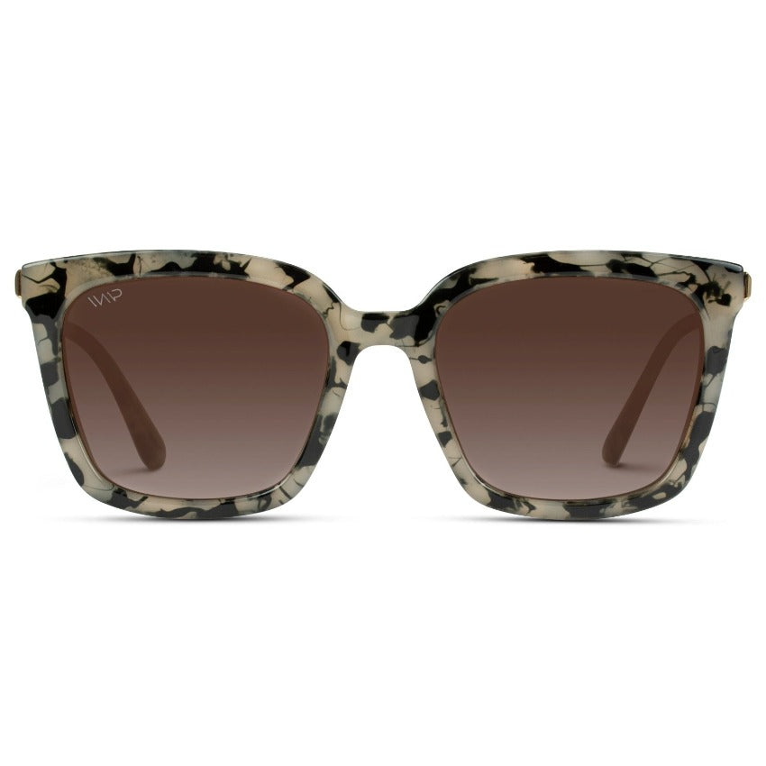 MADISON Oversized Women's Sunglasses in Beige Tortoise by WMP Eyewear - Punch Watch Design 