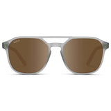 HUNTER Men's Double Bridge Aviator Sunglasses in Moonrock Grey by WMP Eyewear