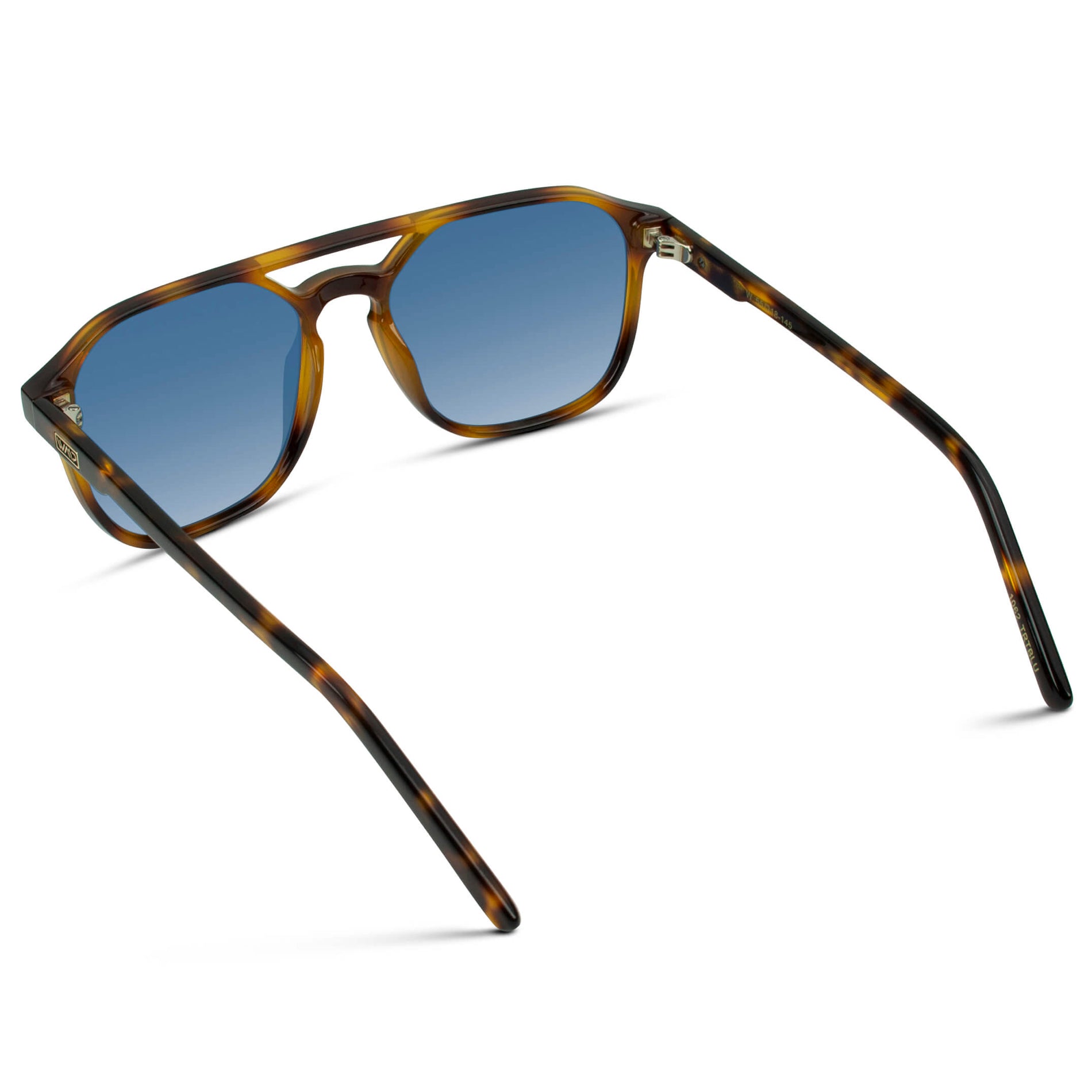 HUNTER Men's Double Bridge Aviator Sunglasses in Whiskey Brown Tortoise by WMP Eyewear - PUNCH Watch & Eyewear - WMP Eyewear
