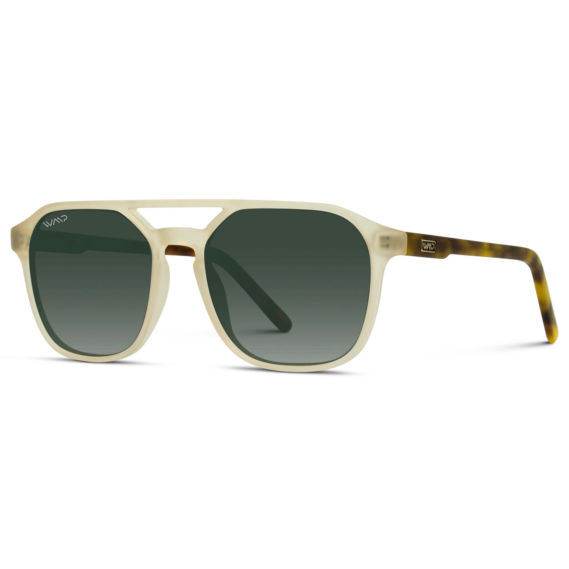 HUNTER Men's Double Bridge Aviator Sunglasses in Tortoise Champagne by WMP Eyewear - PUNCH Watch & Eyewear - WMP Eyewear
