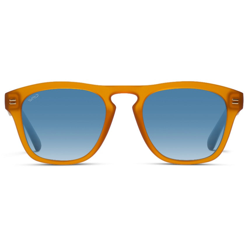 DASH Modern Unisex Sunglasses in Sunset Orange by WMP Eyewear - Punch Watch Design 