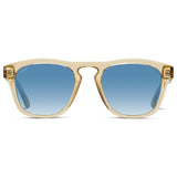 DASH Modern Unisex Sunglasses in Champagne Crystal Blue by WMP Eyewear